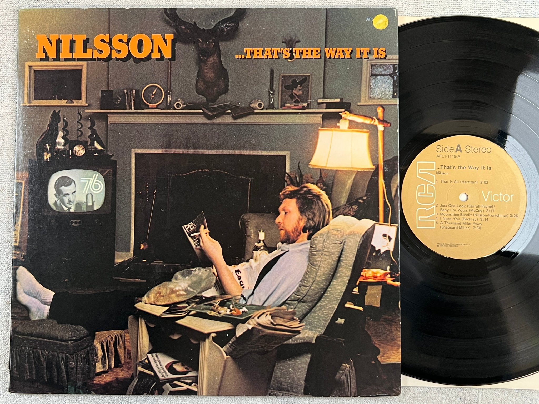 Omslagsbild för skivan NILSSON ...that's the way it is LP -76 US RCA APL1-1119