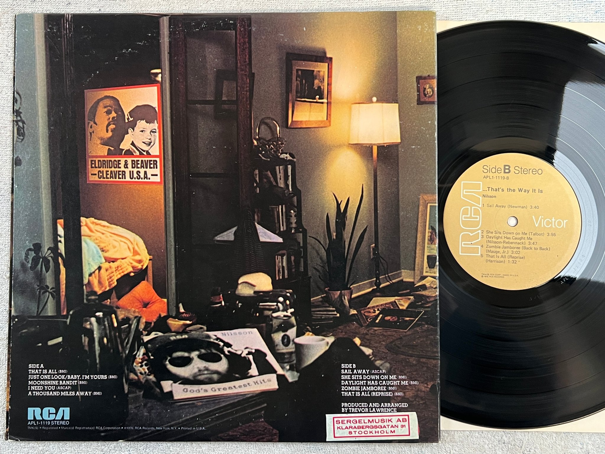 Omslagsbild för skivan NILSSON ...that's the way it is LP -76 US RCA APL1-1119