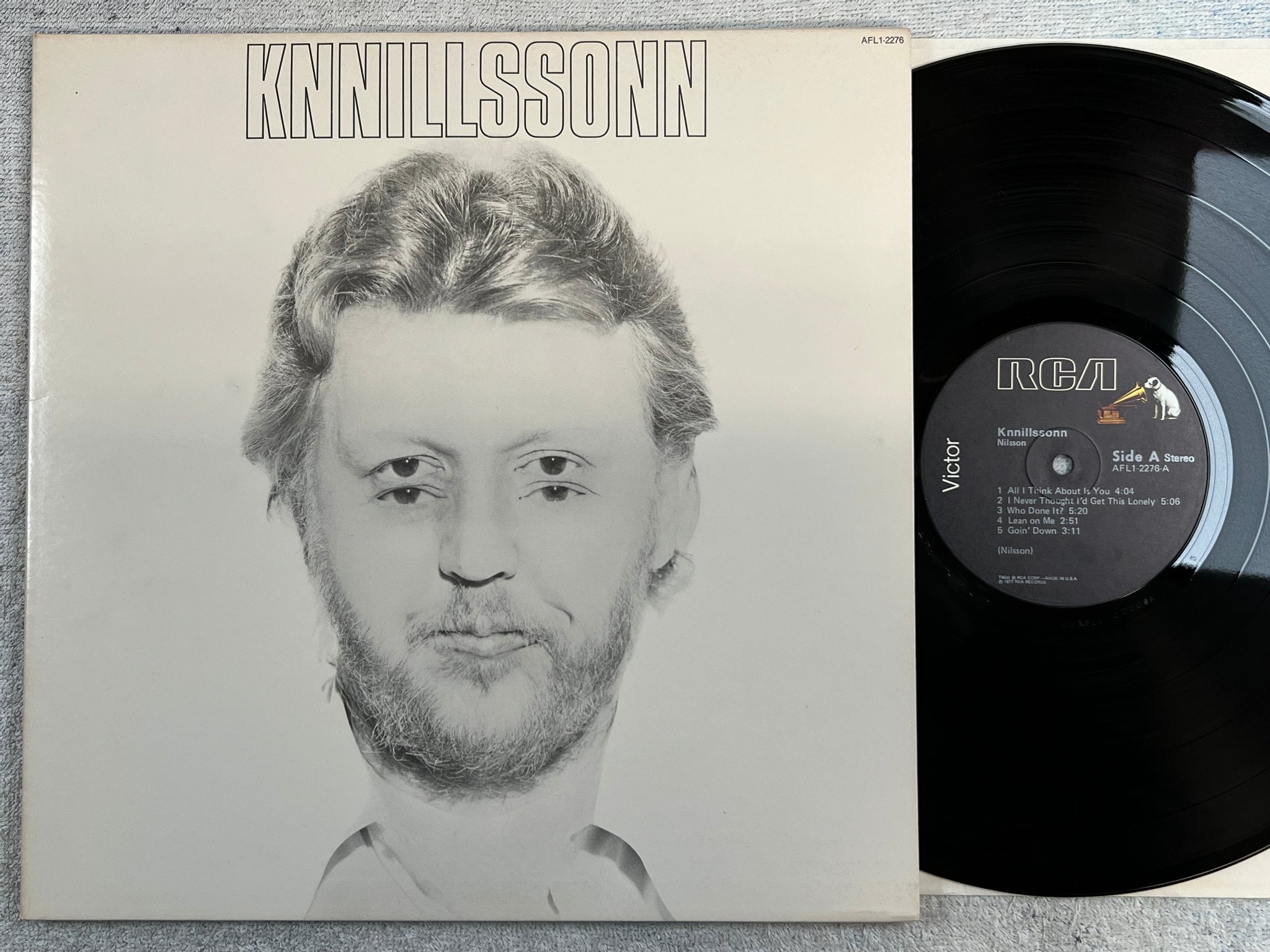 Omslagsbild för skivan NILSSON Knnillssonn LP -77 US RCA AFL1-2276