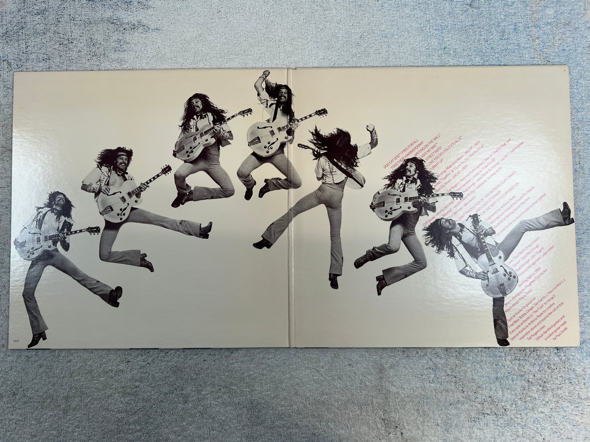 Omslagsbild för skivan TED NUGENT free-for-all LP -76 US EPIC PE 34121