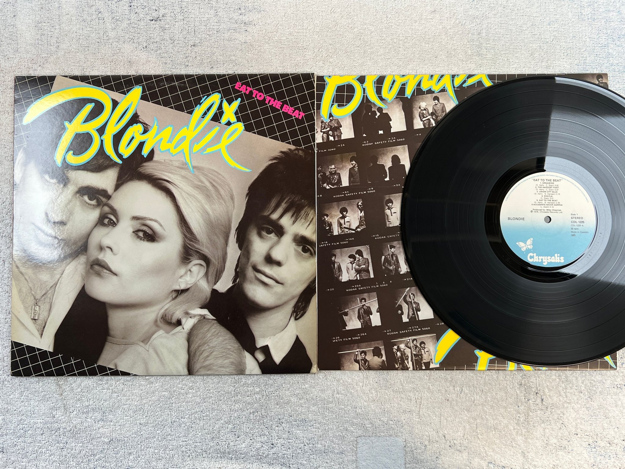 Omslagsbild för skivan BLONDIE eat to the beat LP -79 ncb CHRYSALIS CDL 1225