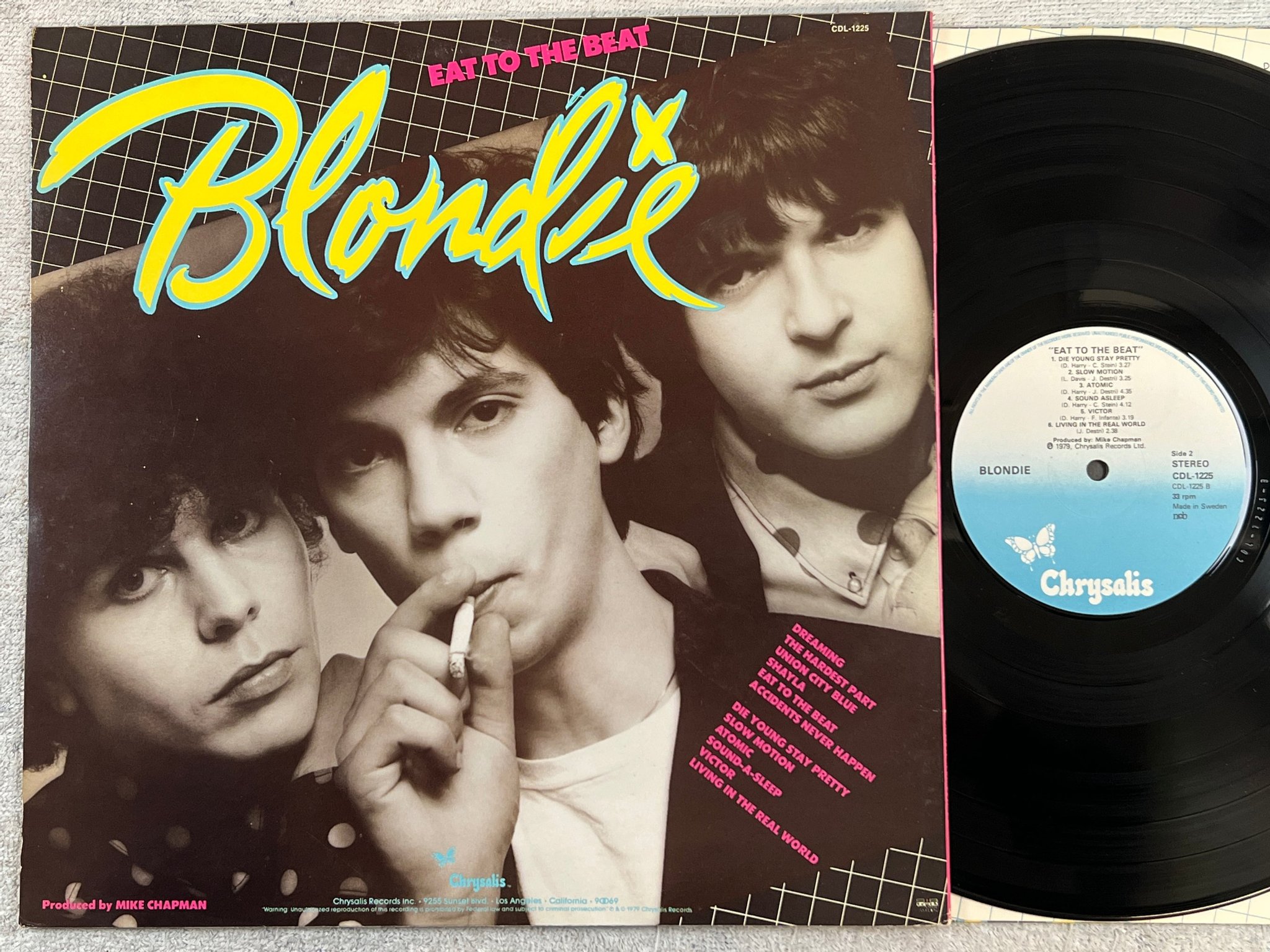 Omslagsbild för skivan BLONDIE eat to the beat LP -79 ncb CHRYSALIS CDL 1225