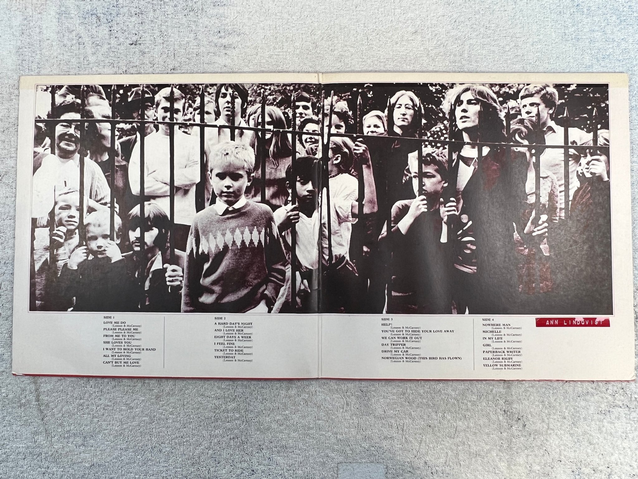 Omslagsbild för skivan THE BEATLES 1962-1966 2xLP Ger APPLE 1C 188-05308