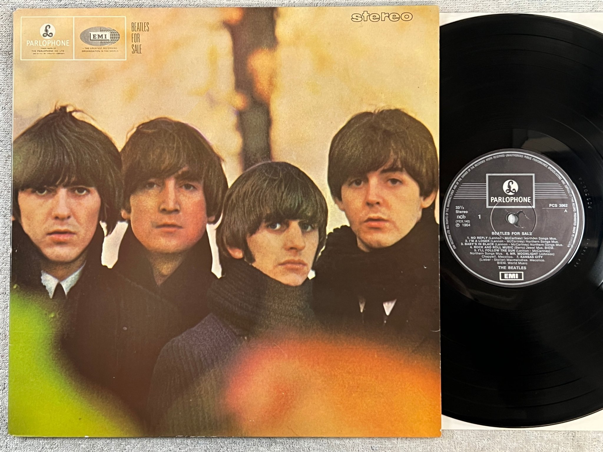Omslagsbild för skivan THE BEATLES for sale LP re Swe PARLOPHONE / EMI PCS 3062