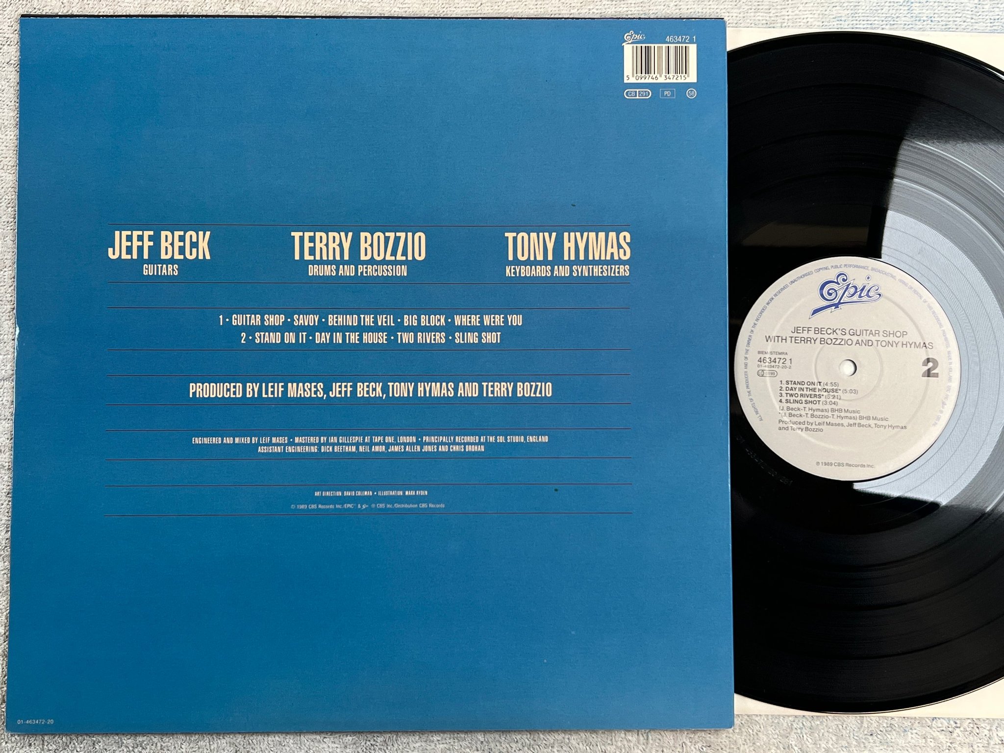 Omslagsbild för skivan JEFF BECK JEFF BECK'S GUITAR SHOP LP -89 EPIC 4634721