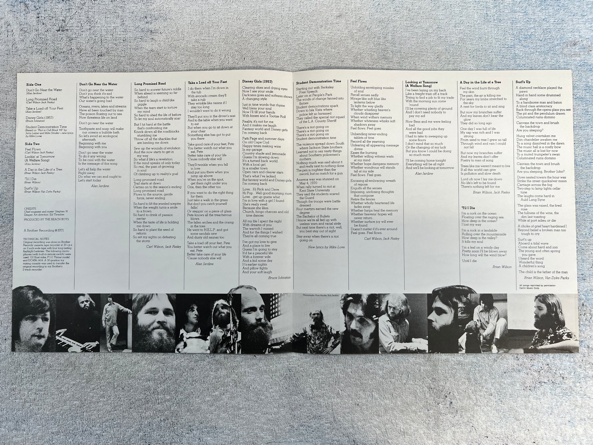 Omslagsbild för skivan THE BEACH BOYS  surf's up LP -71 UK STATESIDE SSL 10313