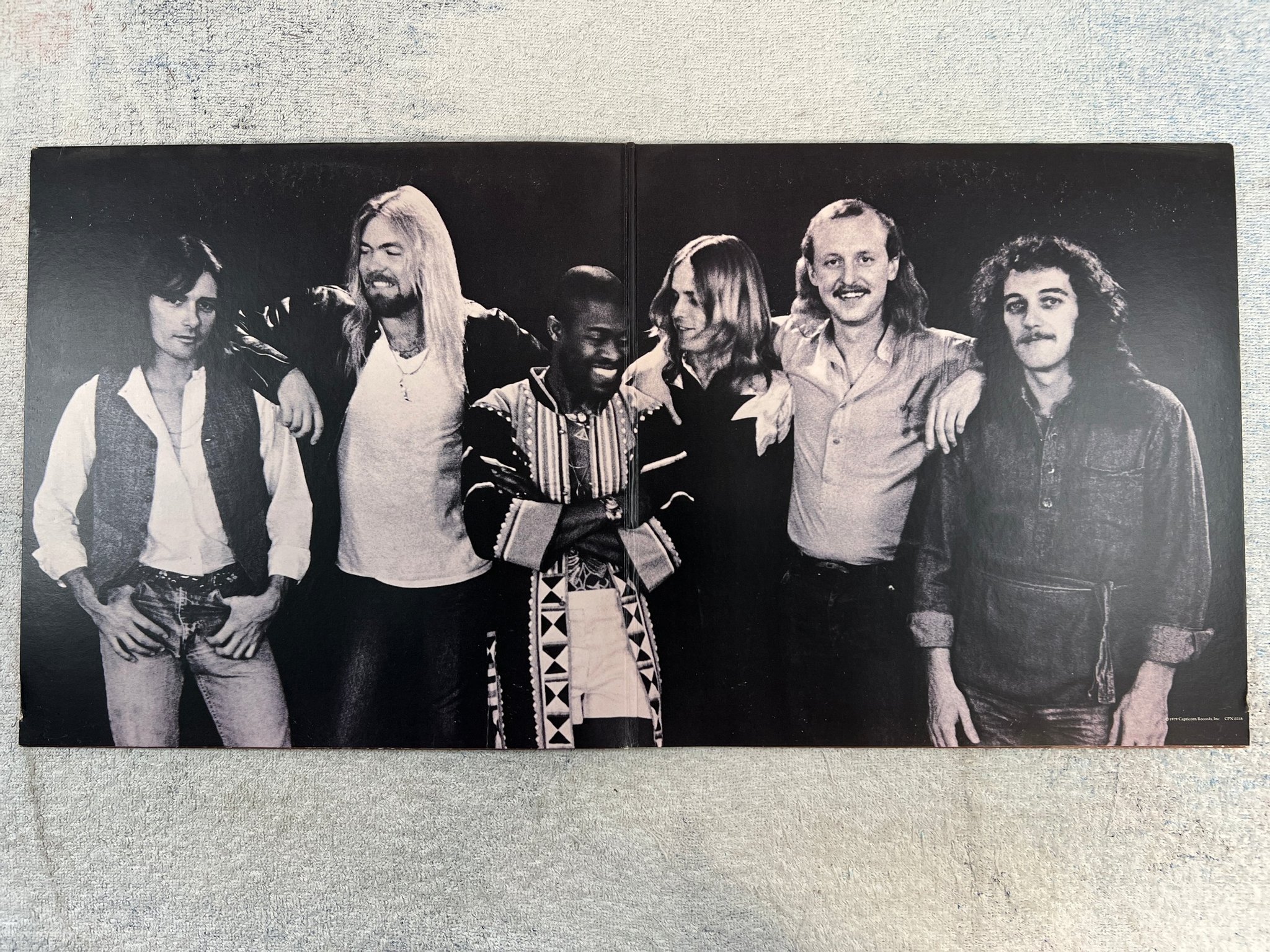 Omslagsbild för skivan ALLMAN BROTHERS BAND enlightning rogues LP -79 US CAPRICORN CPN 0218