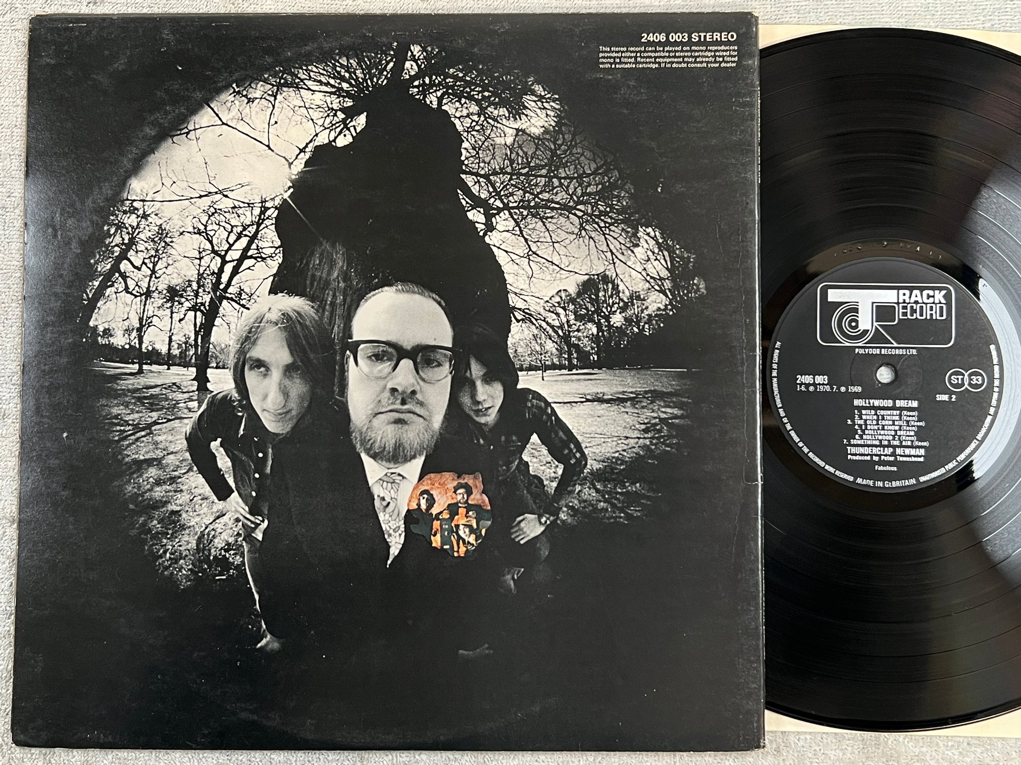 Omslagsbild för skivan THUNDERCLAP NEWMAN Hollywood dream LP UK TRACK 2406 003 
