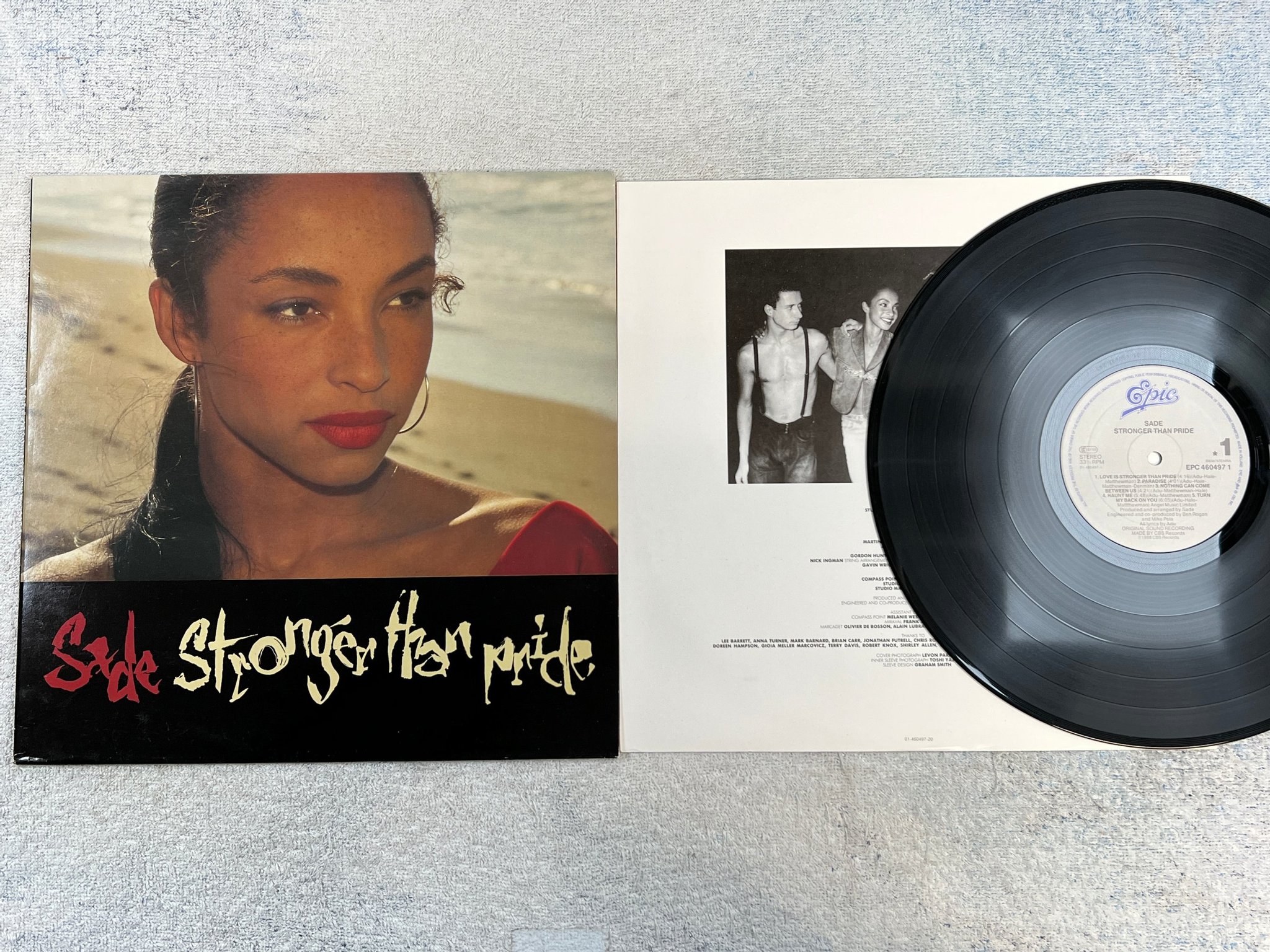 Omslagsbild för skivan SADE stronger than pride LP -88 Hol EPIC EPC 4604971