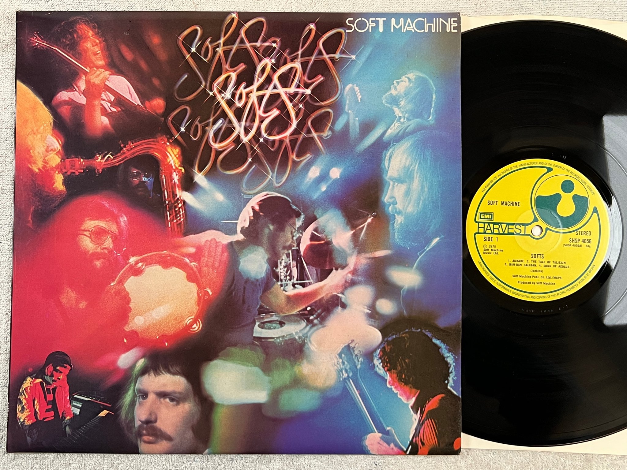 Omslagsbild för skivan SOFT MACHINE softs LP -76 UK HARVEST SHSP 4056 ** A beauty **