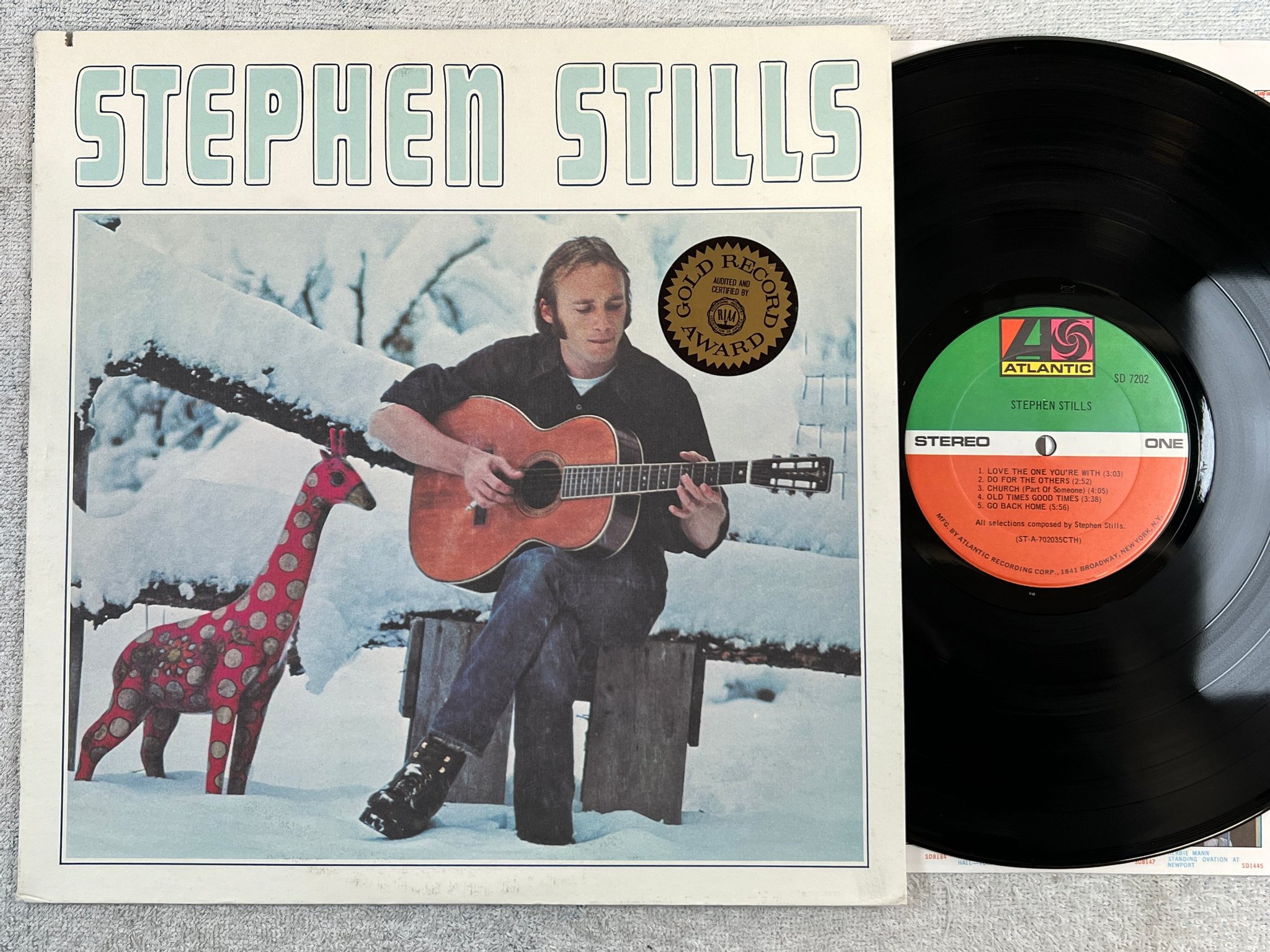 Omslagsbild för skivan STEPHEN STILLS s/t LP -70 US ATLANTIC SD 7202
