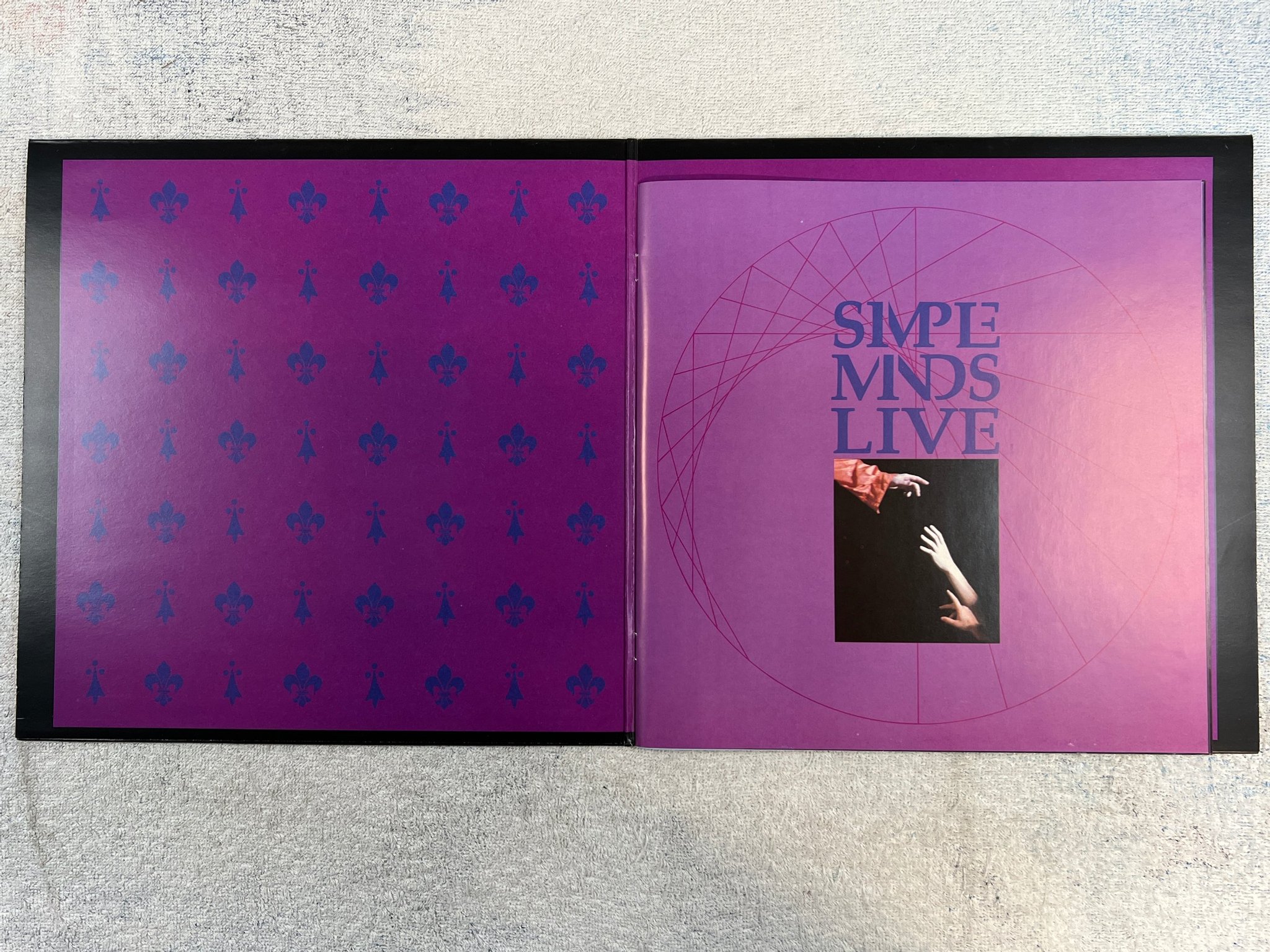 Omslagsbild för skivan SIMPLE MINDS in the city of light 2xLP -87 Hol VIRGIN 303068