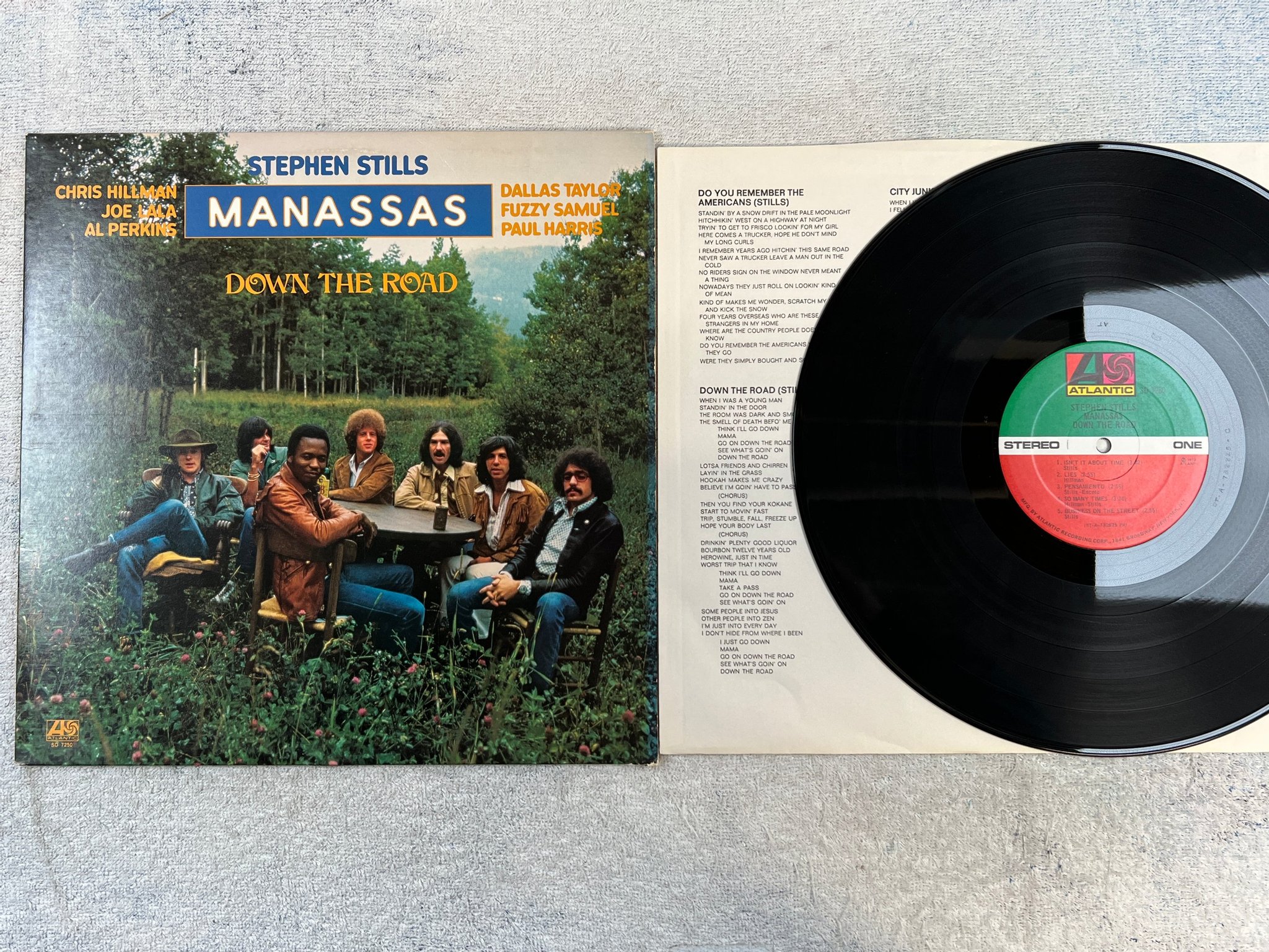 Omslagsbild för skivan STEPHEN STILLS Manassas LP -73 US ATLANTIC SD 7250