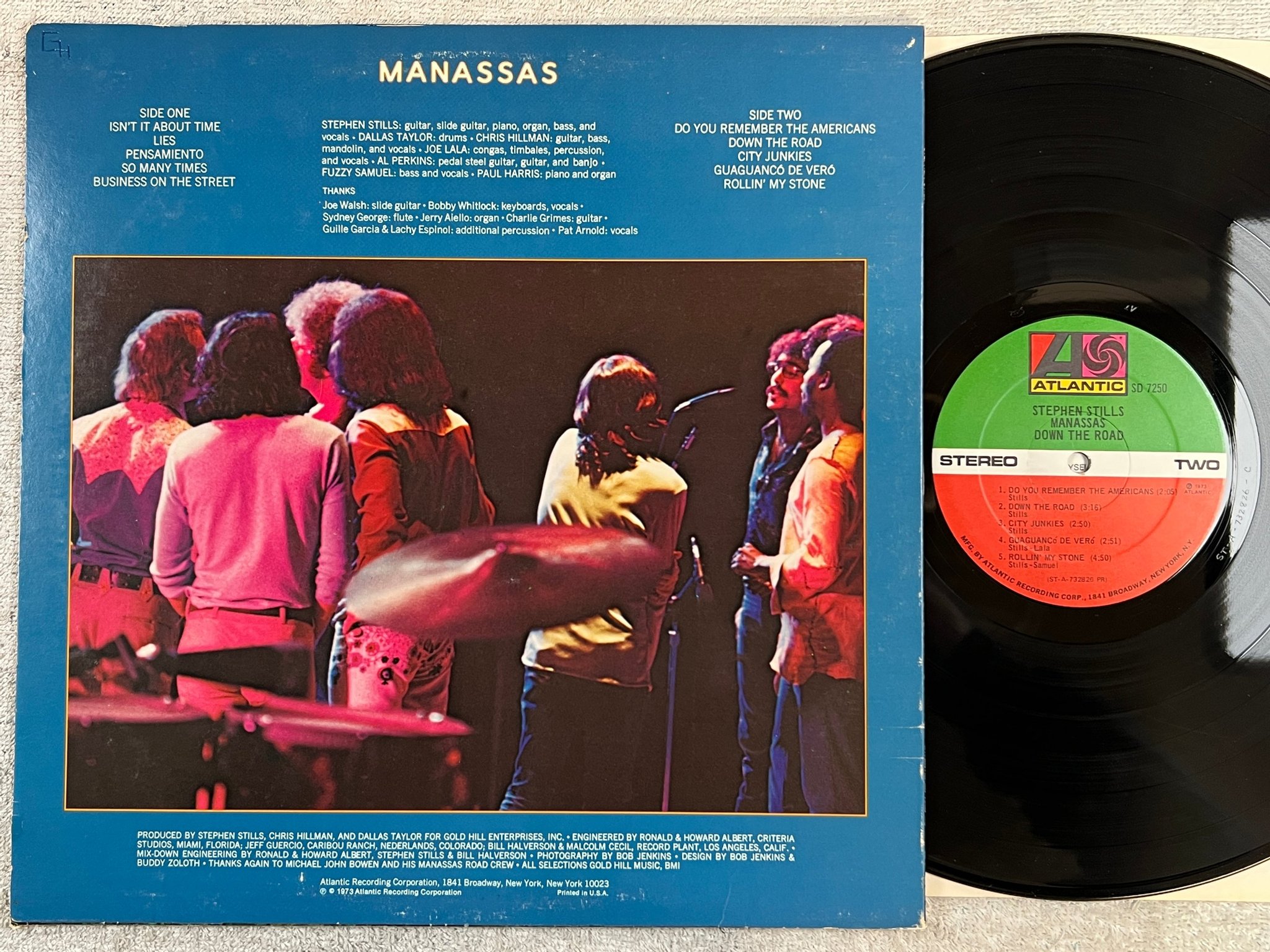 Omslagsbild för skivan STEPHEN STILLS Manassas LP -73 US ATLANTIC SD 7250