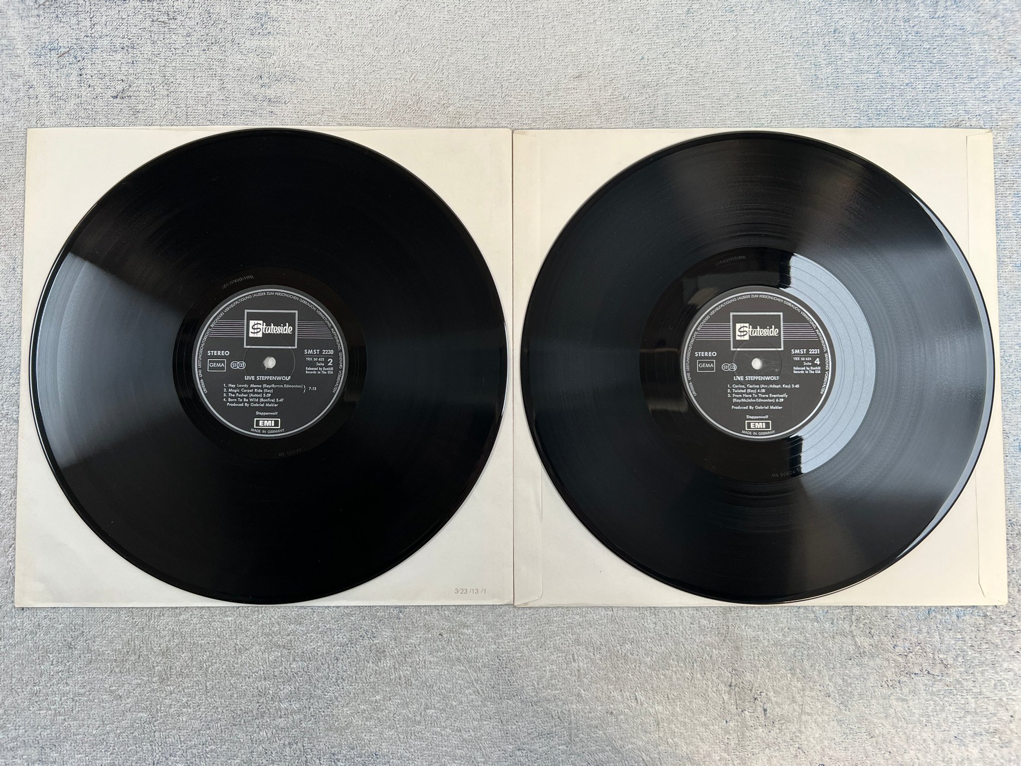 Omslagsbild för skivan STEPPENWOLF live 2xLP Ger STATESIDE SMST 2231