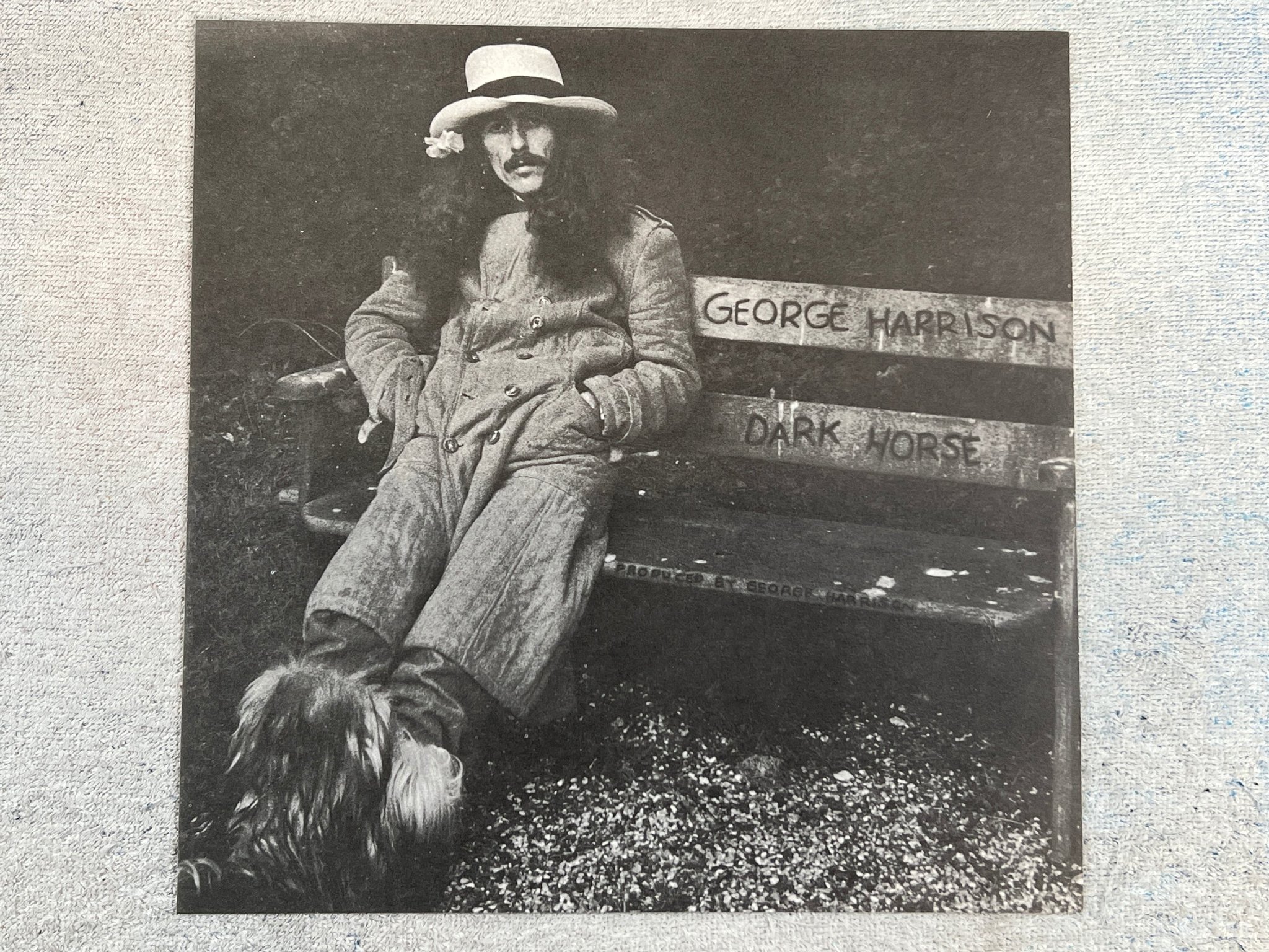 Omslagsbild för skivan GEORGE HARRISON dark horse LP -74 UK EMI PAS 10008