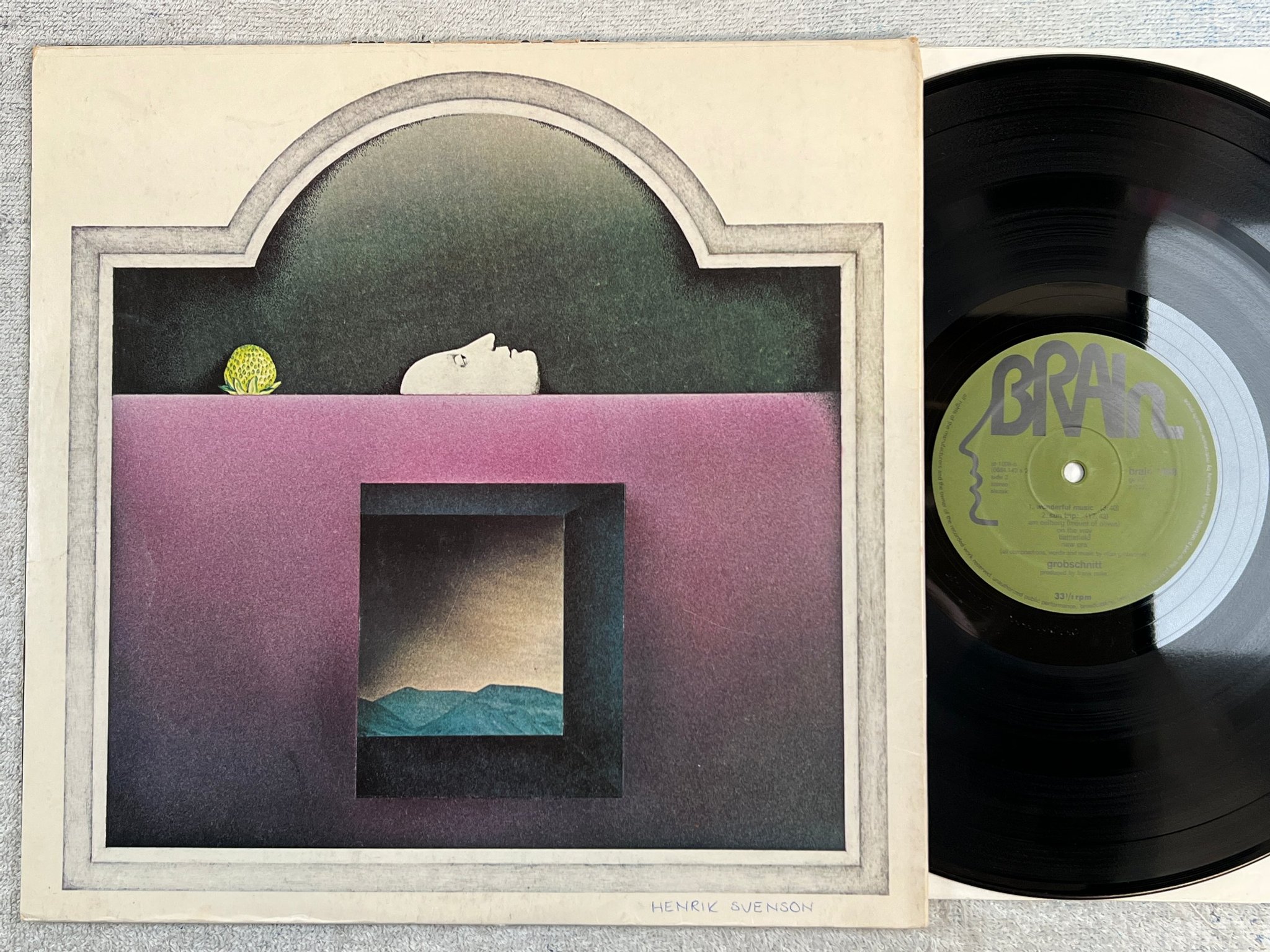 Omslagsbild för skivan GROBSCHNITT s/t LP -72 Ger BRAIN 1008 krautrock