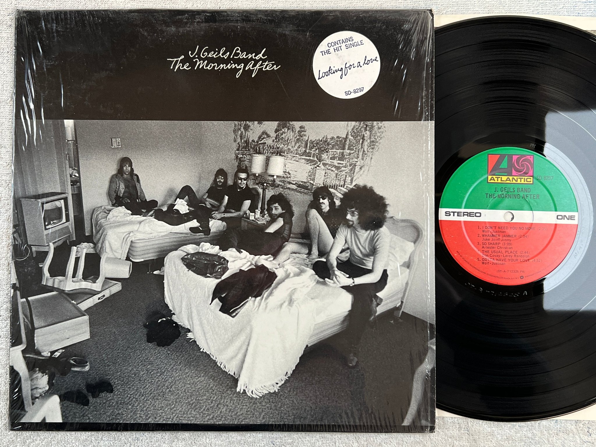 Omslagsbild för skivan J GEILS the morning after LP -71 US ATLANTIC SD 8297