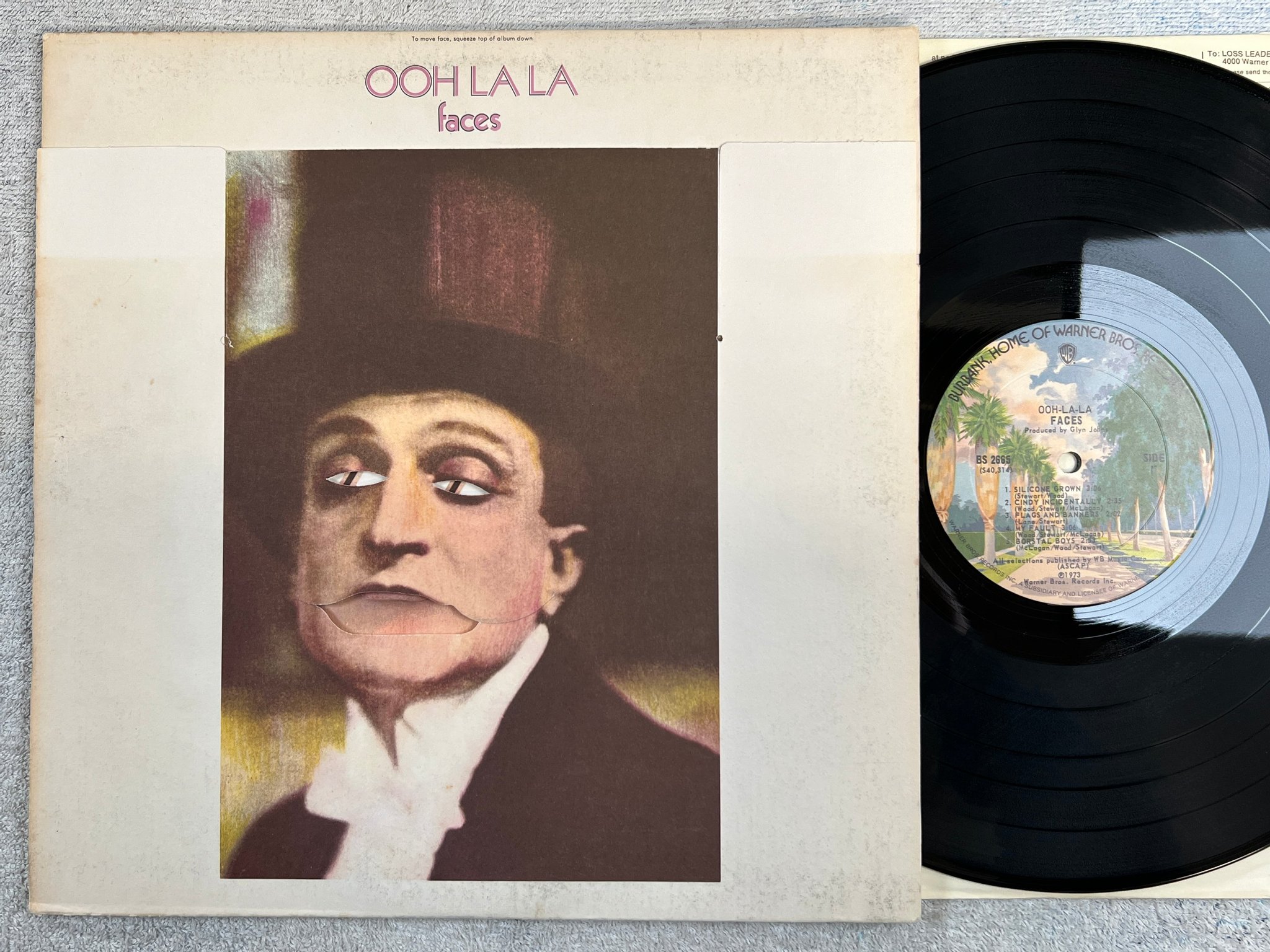 Omslagsbild för skivan FACES ooh-la-la LP -73 US WARNER BS 2665