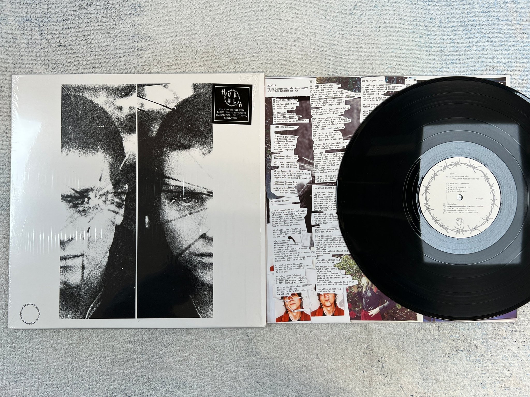 Omslagsbild för skivan HURULA Vi Är Människorna Våra Föräldrar Varnade Oss För LP 2014 Swe NO GOOD NO-0