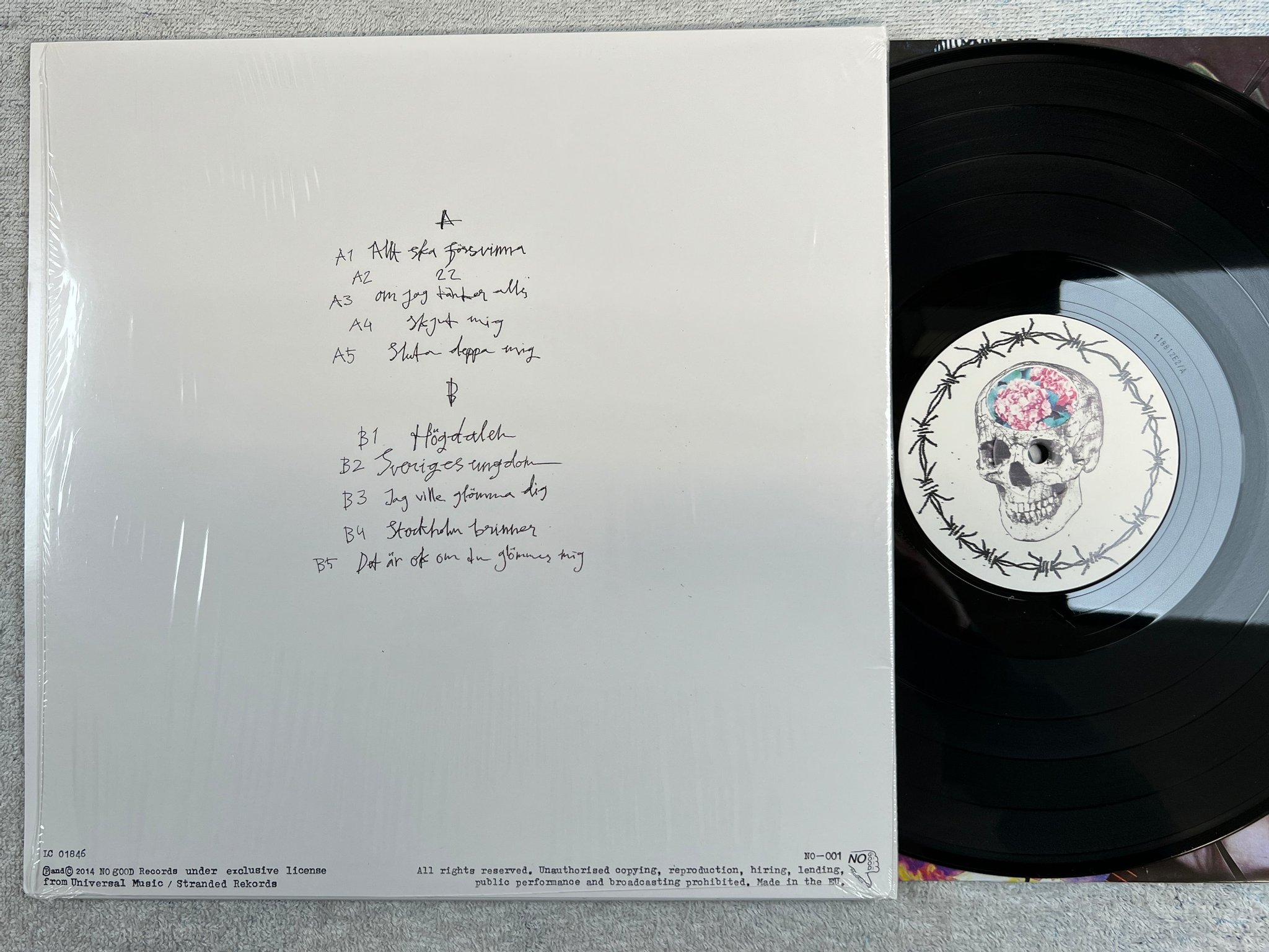 Omslagsbild för skivan HURULA Vi Är Människorna Våra Föräldrar Varnade Oss För LP 2014 Swe NO GOOD NO-0