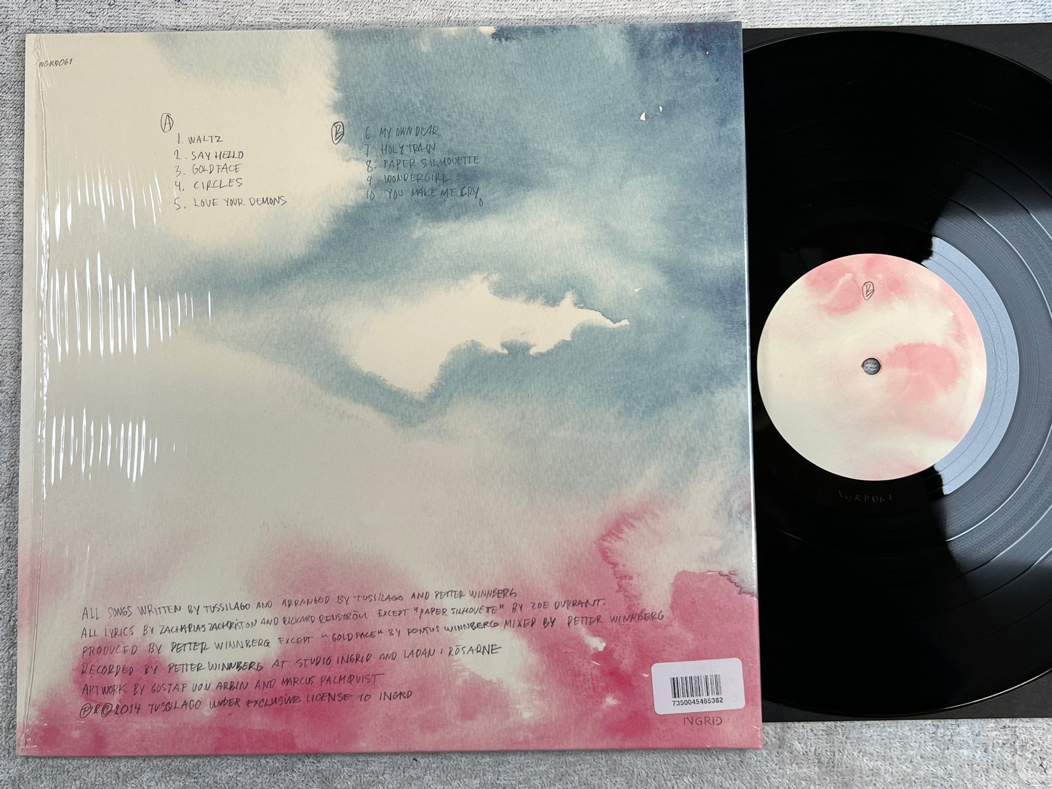 Omslagsbild för skivan TUSSILAGO holy train LP 2015 Swe INGRID NGRD061