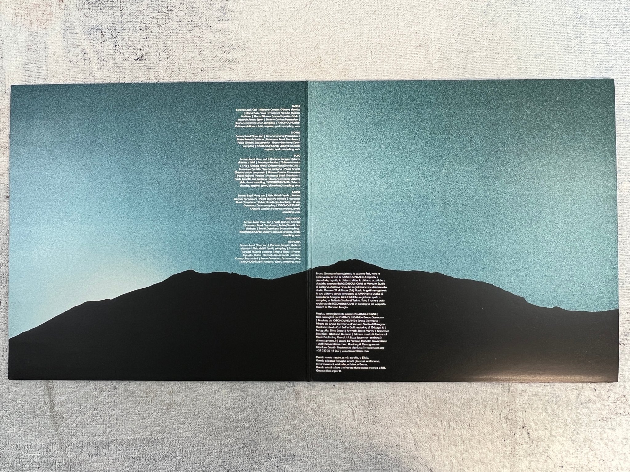 Omslagsbild för skivan IOSONOUNCANE die LP re 2017 Italy TROVAROBATO TRB041V ** RARE ** 