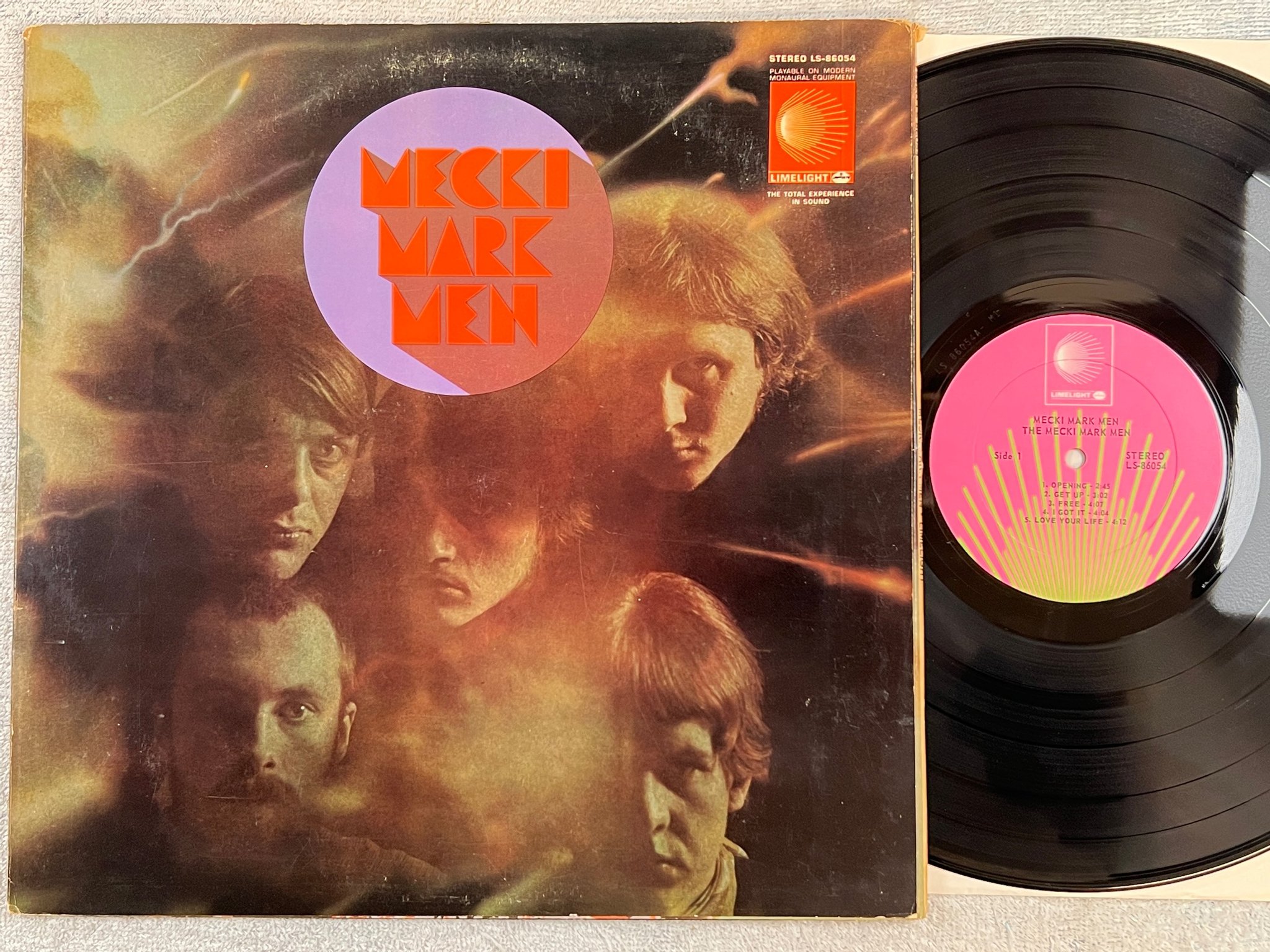 Omslagsbild för skivan MECKI MARK MEN s/t LP -68 US LIMELIGHT LS-86054