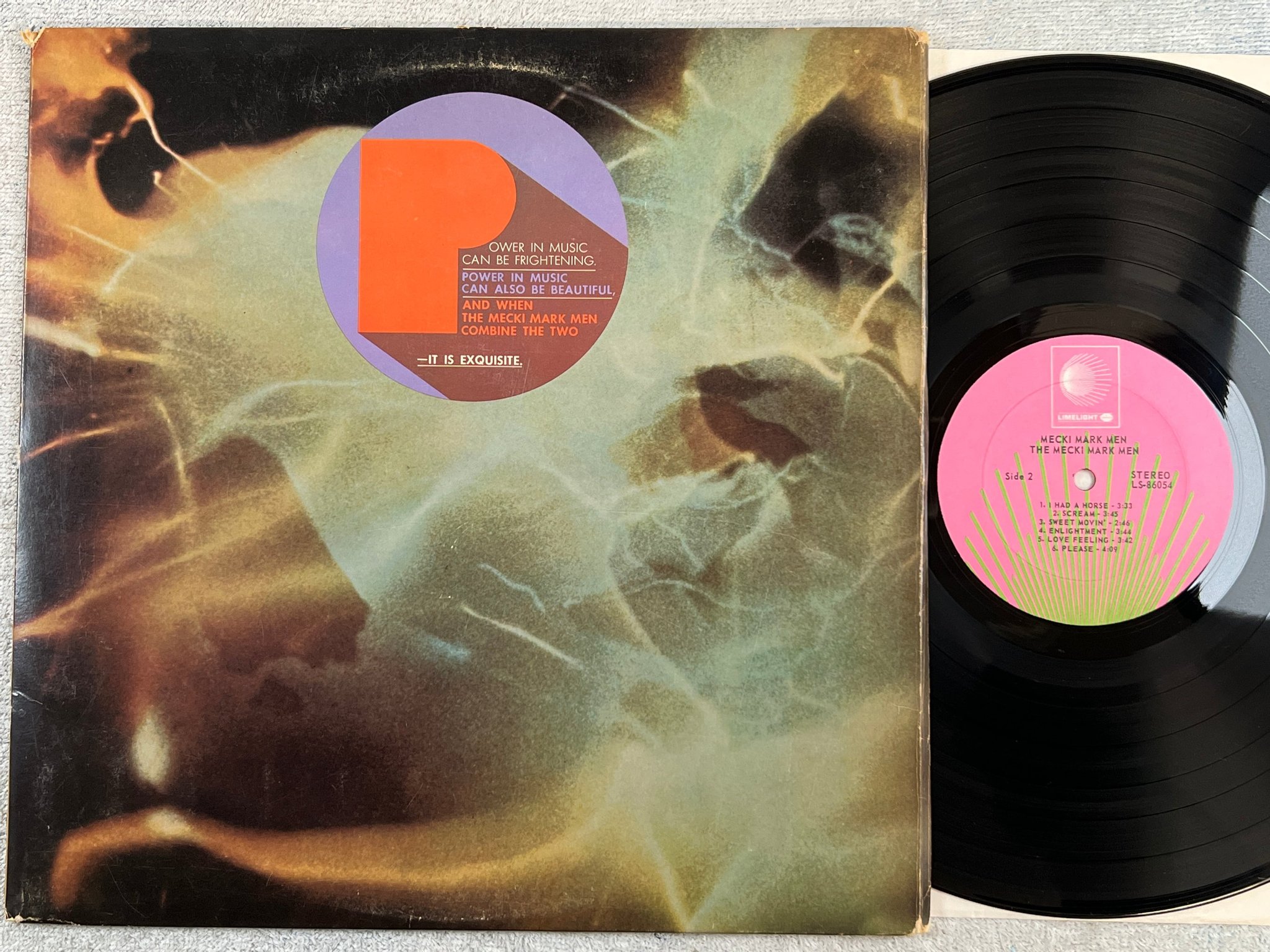 Omslagsbild för skivan MECKI MARK MEN s/t LP -68 US LIMELIGHT LS-86054