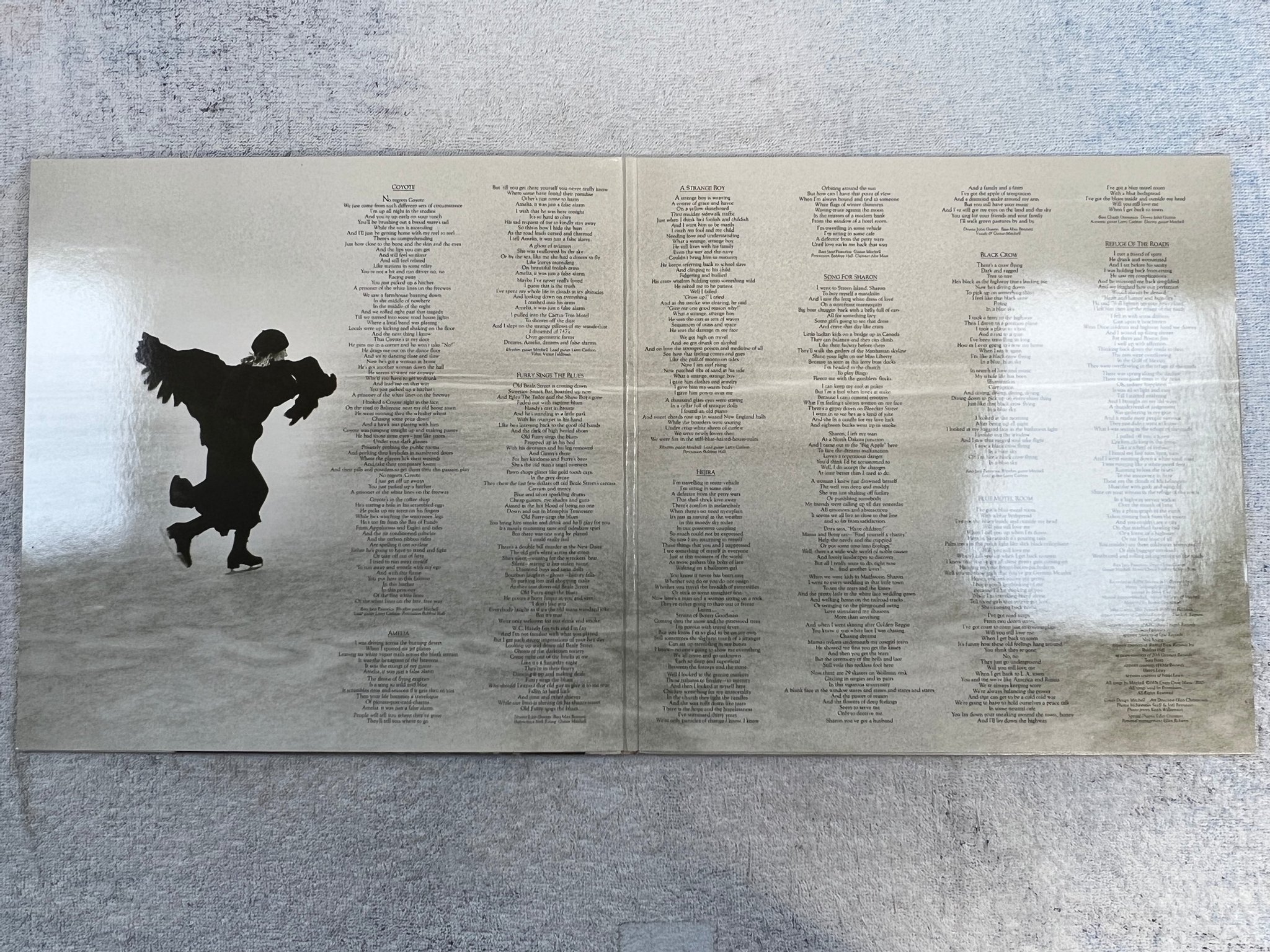 Omslagsbild för skivan JONI MITCHELL wild things run fast LP -82 Hol GEFFEN GEF 25102