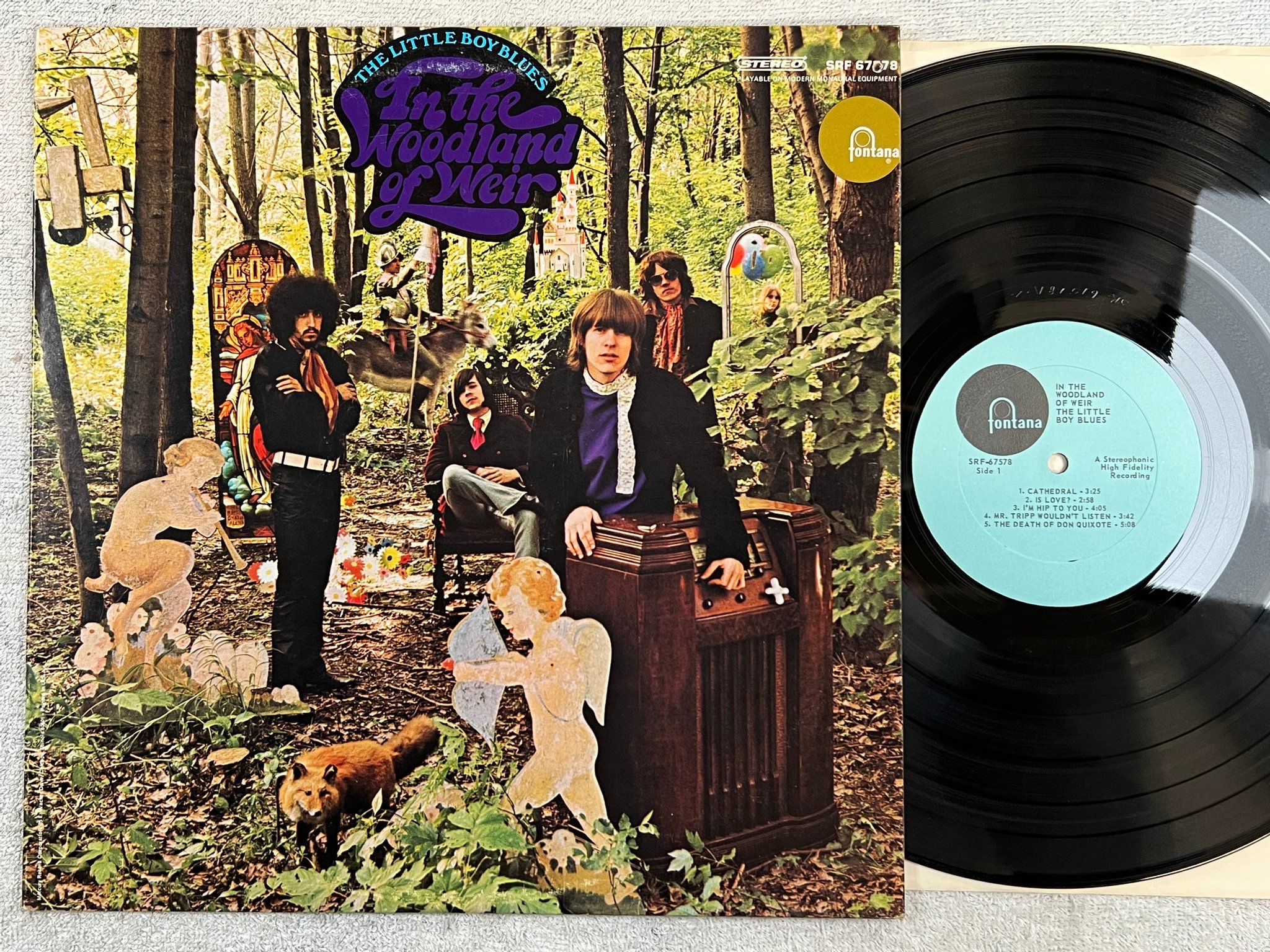 Omslagsbild för skivan IN THE WOODLAND OF WEIR the little boy blues LP US FONTANA SRF-67578