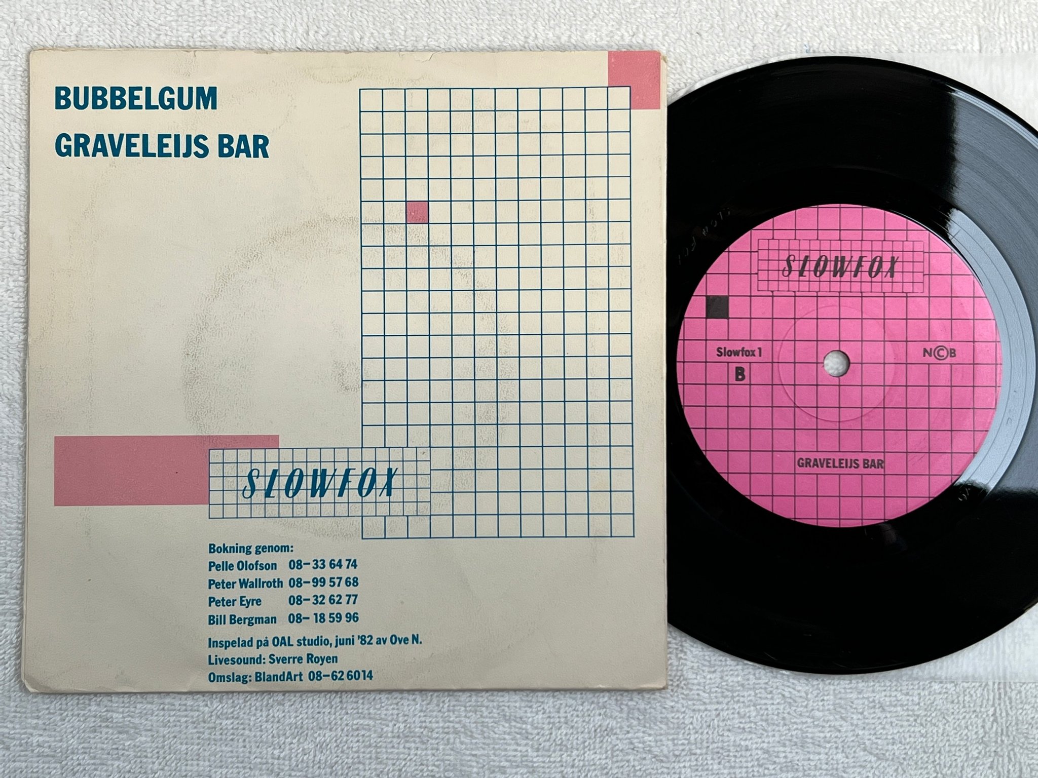 Omslagsbild för skivan SLOWFOX bubblegum 7"single -82