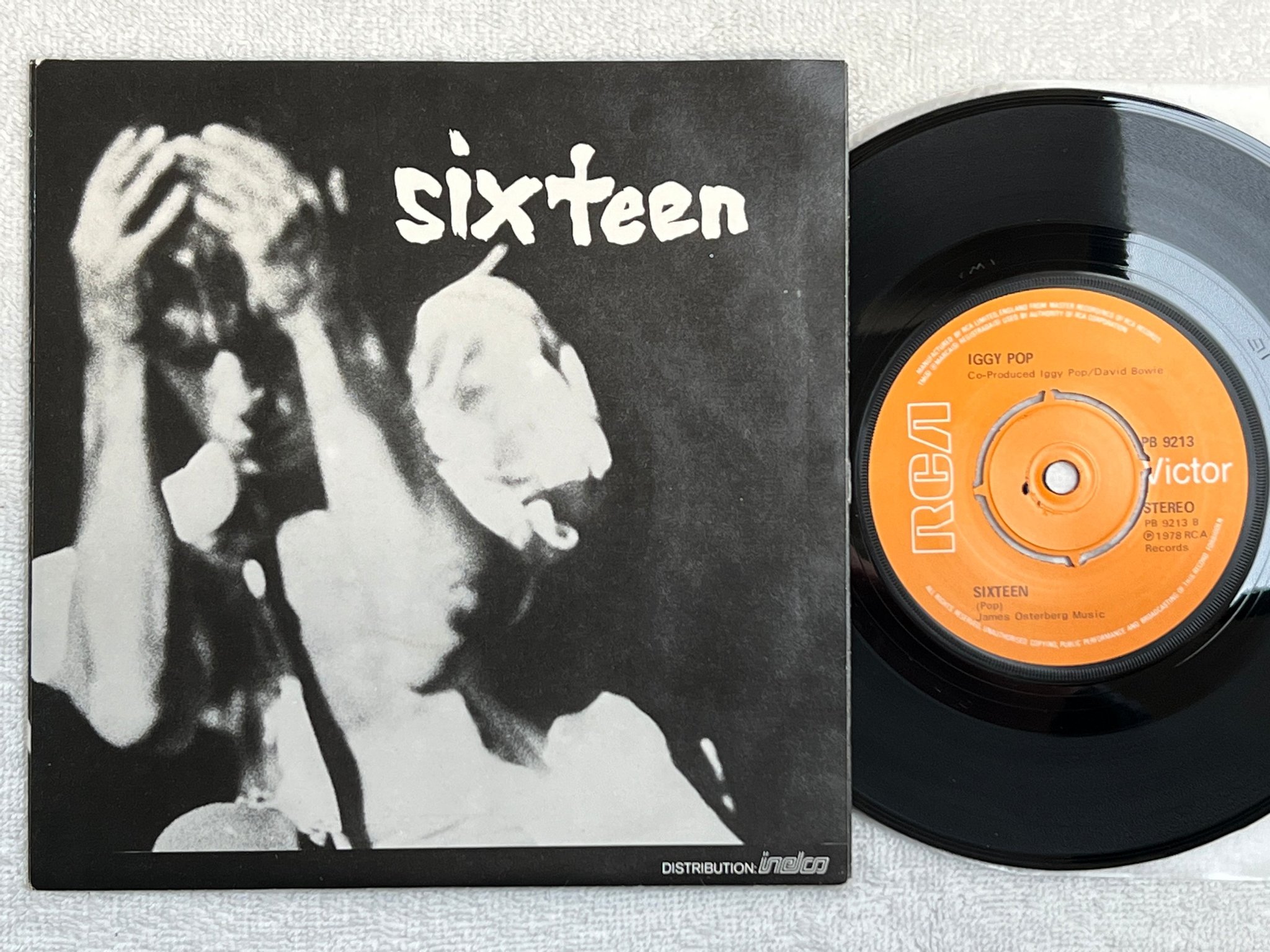 Omslagsbild för skivan IGGY POP i got a right 7"single -78 RCA PB-9213