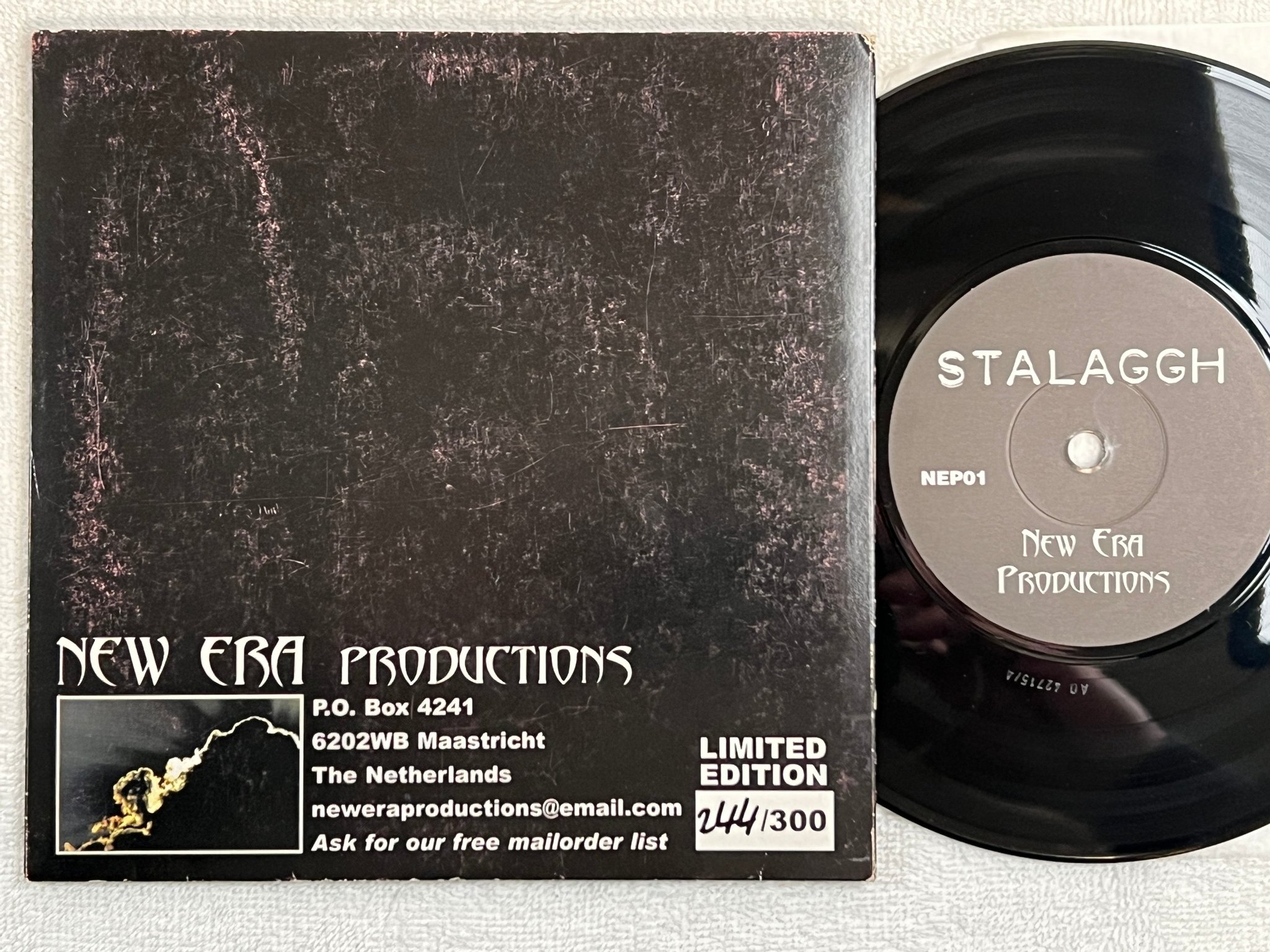 Omslagsbild för skivan STALAGGH new era 7"single NEP012 Numbered #244/300