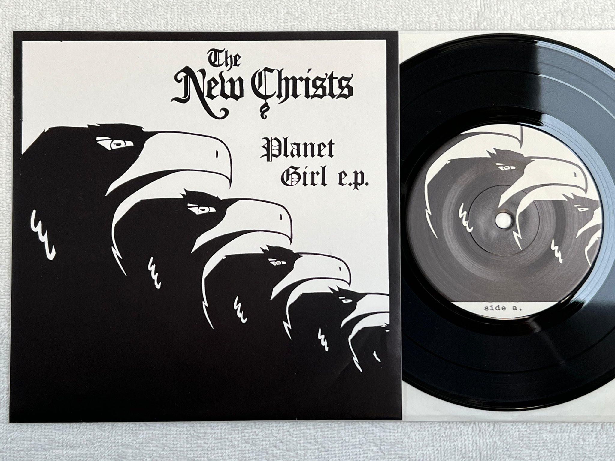 Omslagsbild för skivan THE NEW CHRISTS i swear 7"single Limited #327/500