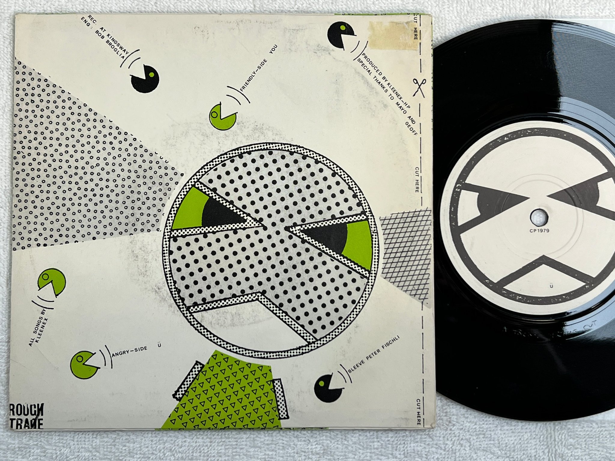 Omslagsbild för skivan KLEENEX you 7"single CP 1979