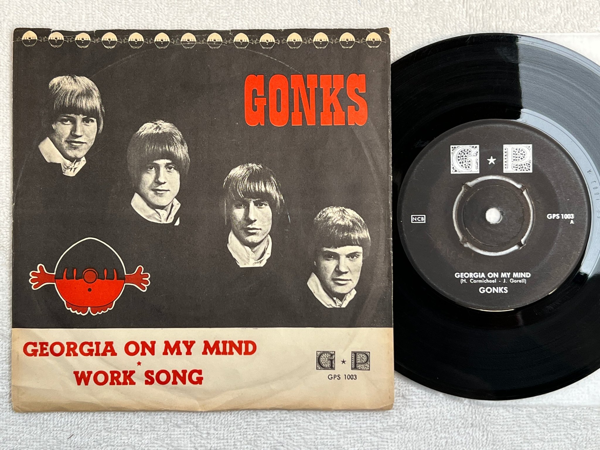 Omslagsbild för skivan GONKS georgia on my mind 7"single GPS 1003