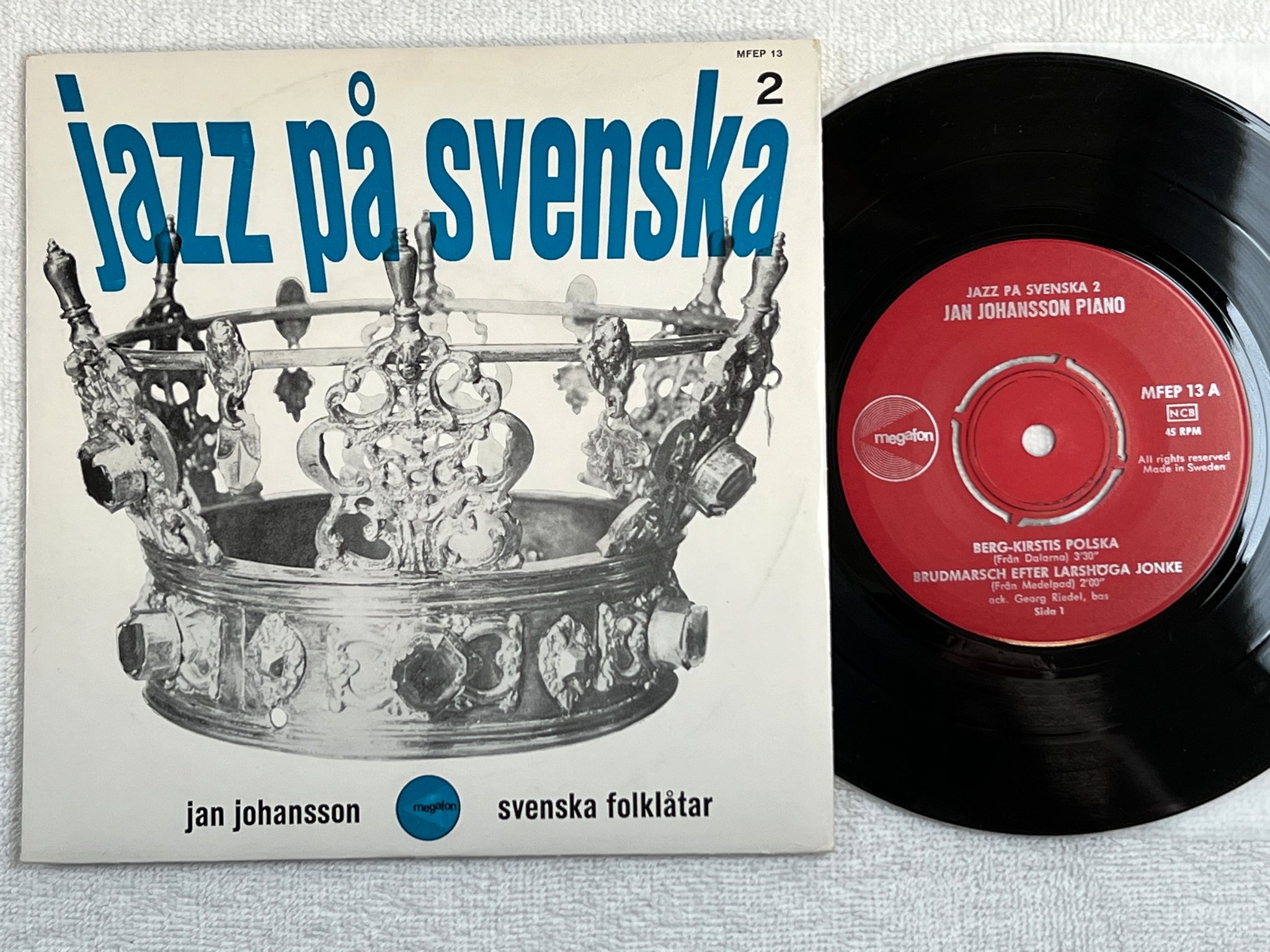 Omslagsbild för skivan JAZZ PÅ SVENSKA 2 berg-kristis polska 7"single MFEP 13