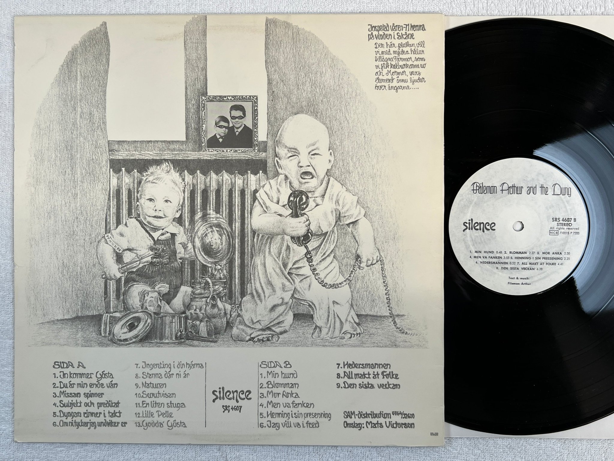 Omslagsbild för skivan PHILEMON ARTHUR AND THE DUNG s/t LP -72 Swe SILENCE SRS 4607