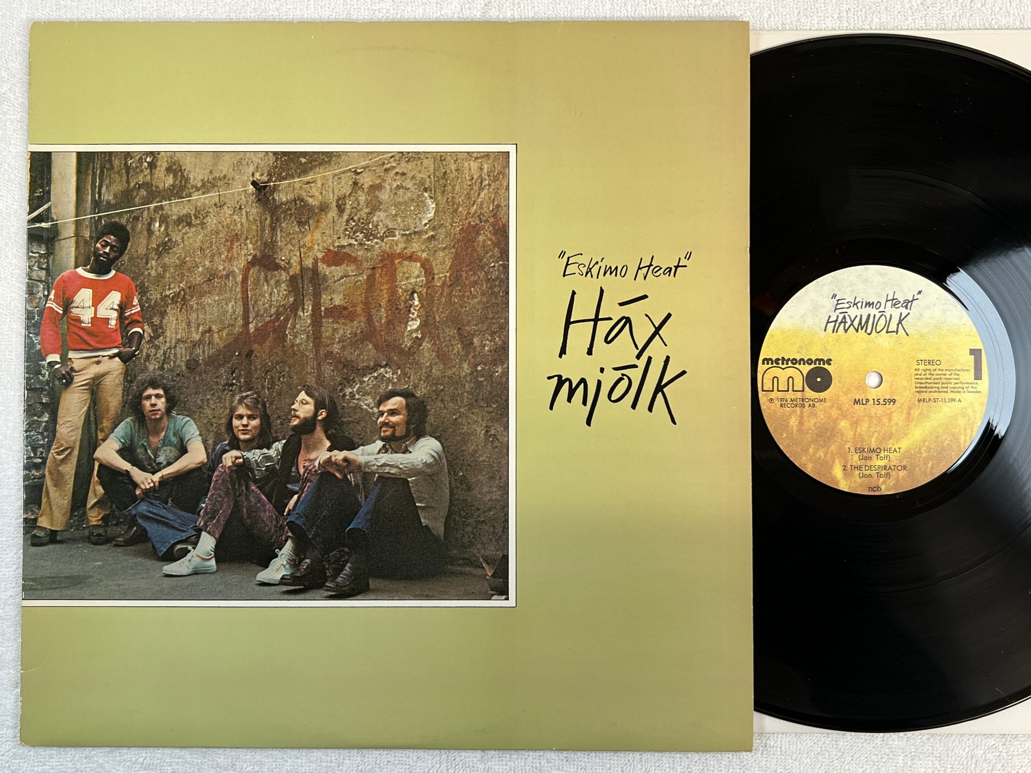 Omslagsbild för skivan HÄXMJÖLK eskimo heat LP -76 Swe METRONOME MLP 15599 FUNKY JAZZ  ! !
