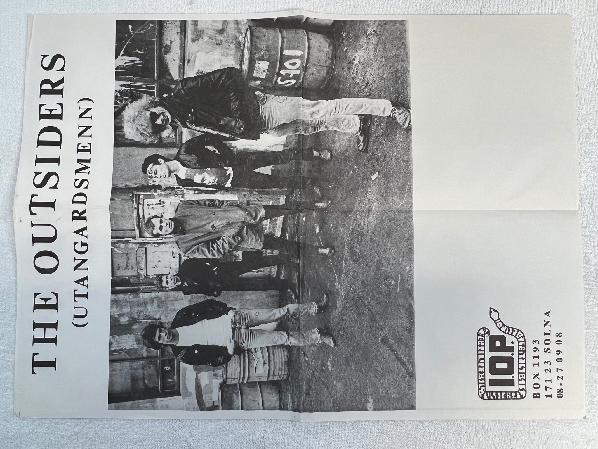 Omslagsbild för skivan THE OUTSIDERS Utangarðsmenn 12"ep -81 ICELAND new wave / post-punk *RARE*