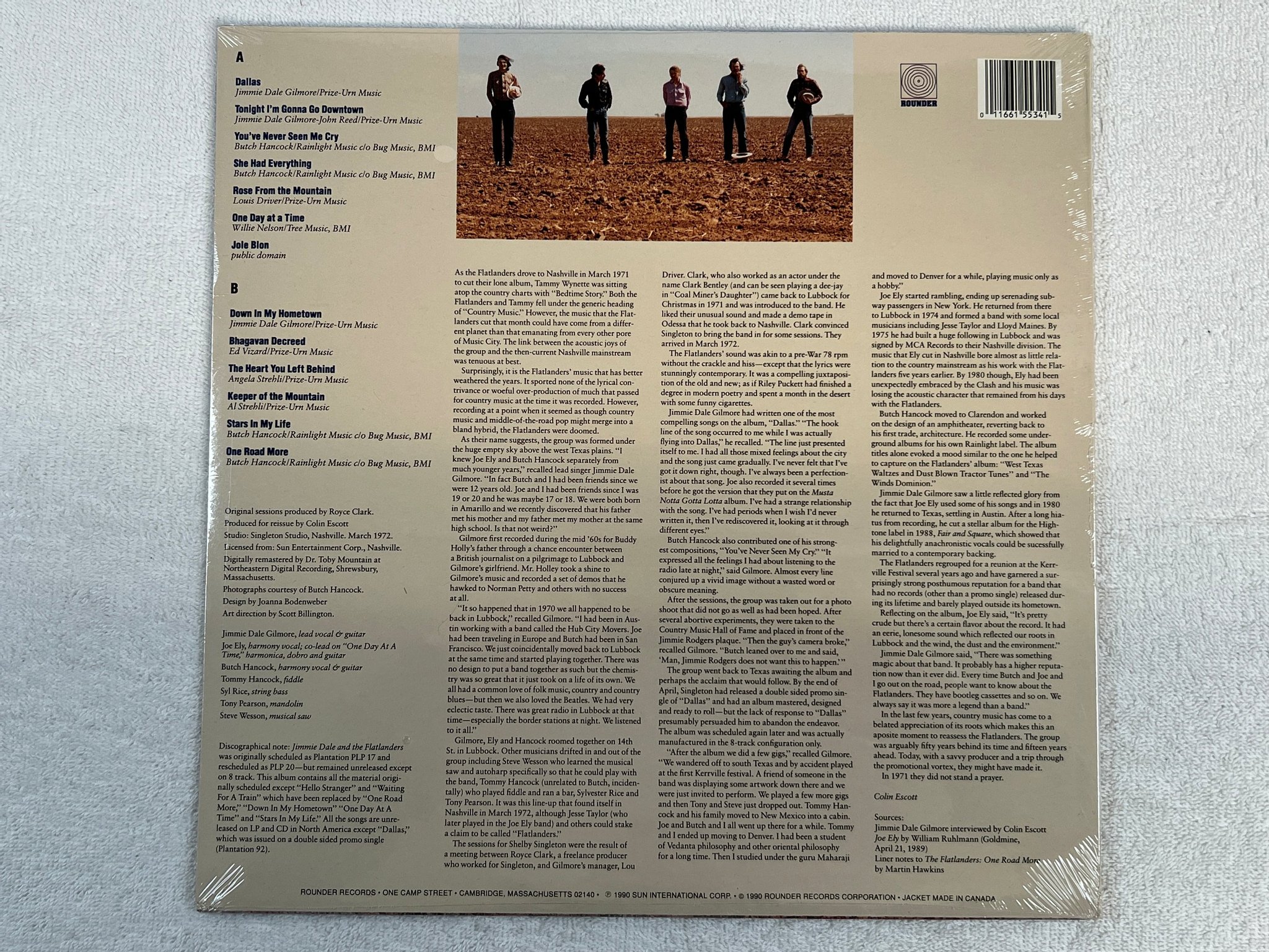 Omslagsbild för skivan THE FLATLANDERS more a legend than a band LP -90 US rounder SS-34 Sealed *rare*