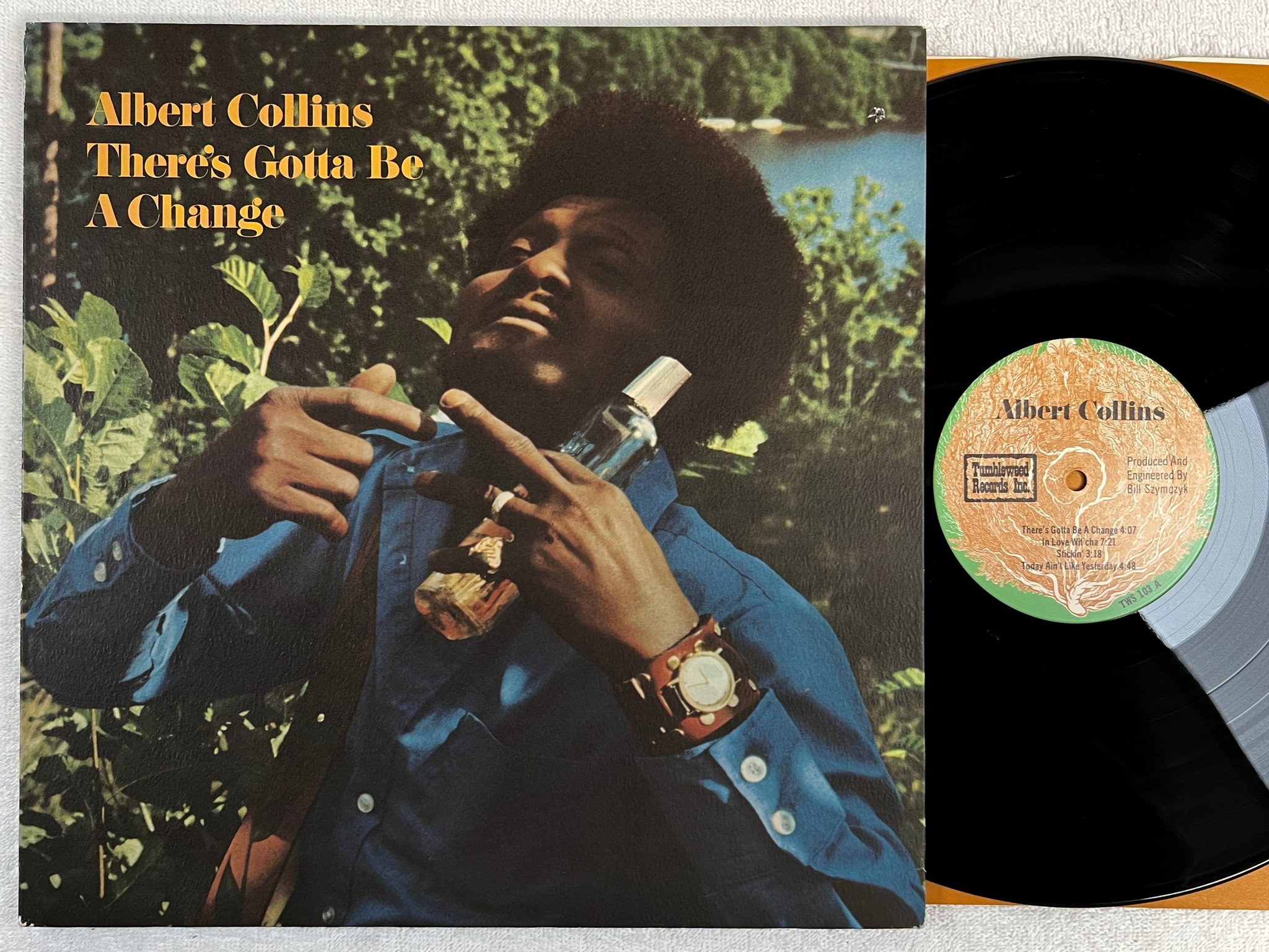 Omslagsbild för skivan ALBERT COLLINS There's Gotta Be A Change LP -71 US TUMBLEWEED TWS 103 POSTER