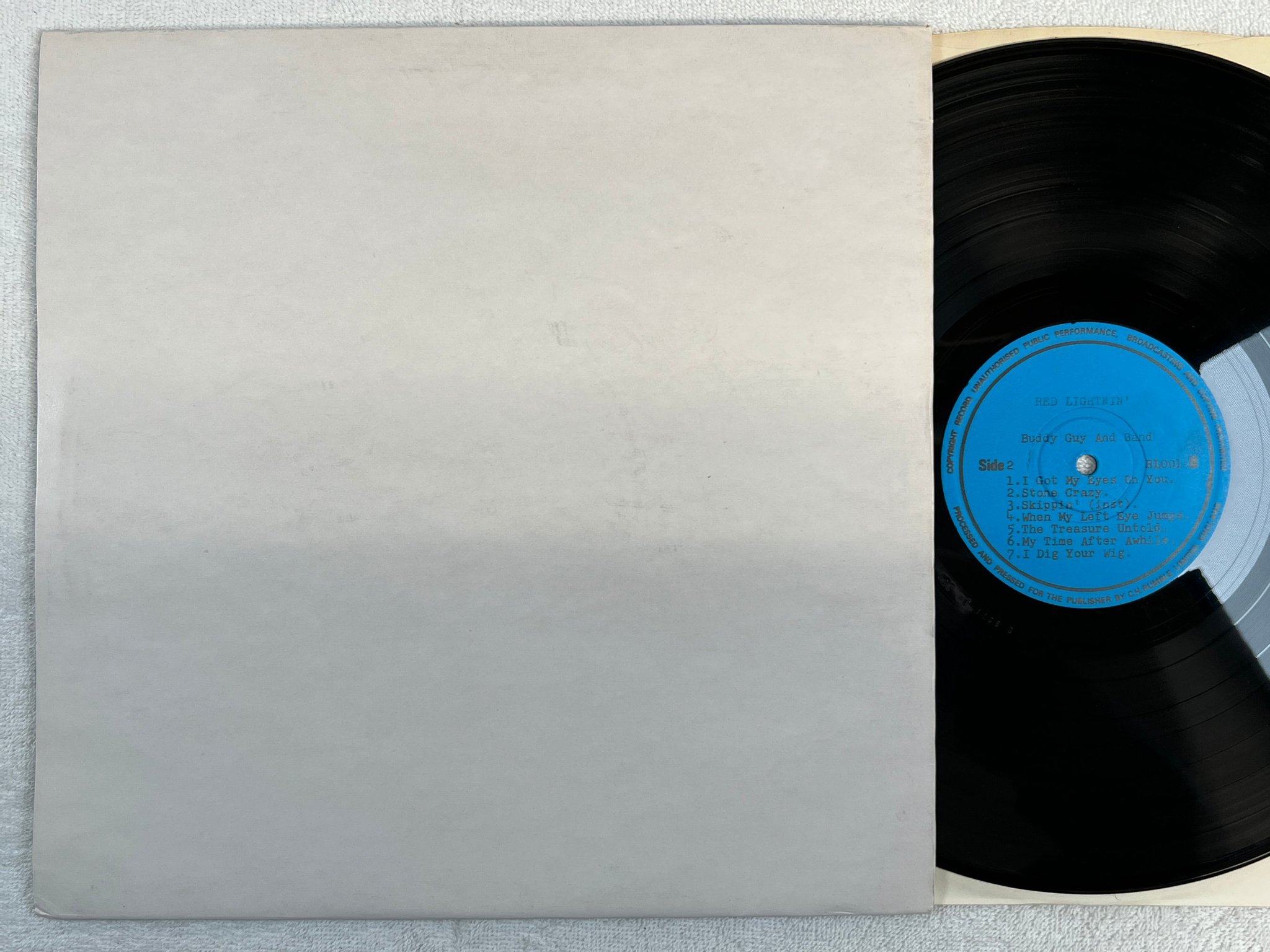 Omslagsbild för skivan BUDDY GUY BAND in the beginning LP UK RED LIGHTNIN' RL001 blues 