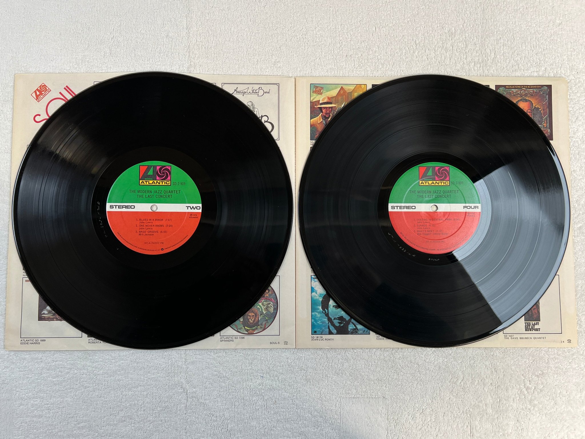 Omslagsbild för skivan THE MODERN JAZZ QUARTET the last concert 2xLP US ATLANTIC SD 2-909