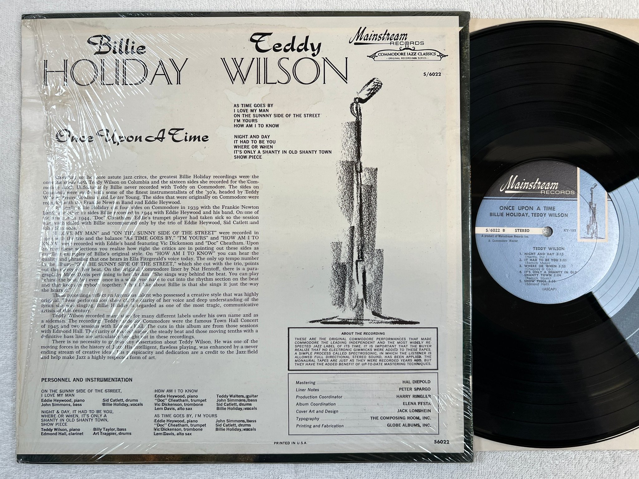 Omslagsbild för skivan BILLIE HOLIDAY once upon a time LP US MAINSTREAM S/6022