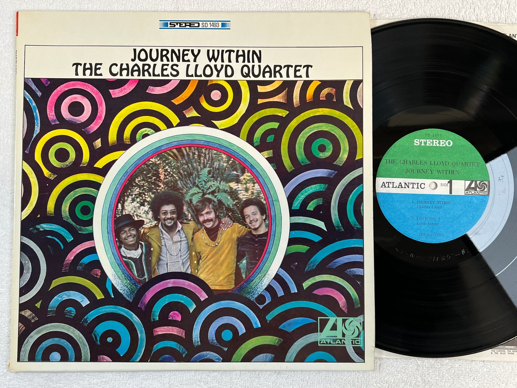 Omslagsbild för skivan THE CHARLES LLOYD QUARTET journey within LP US ATLANTIC SD 1493
