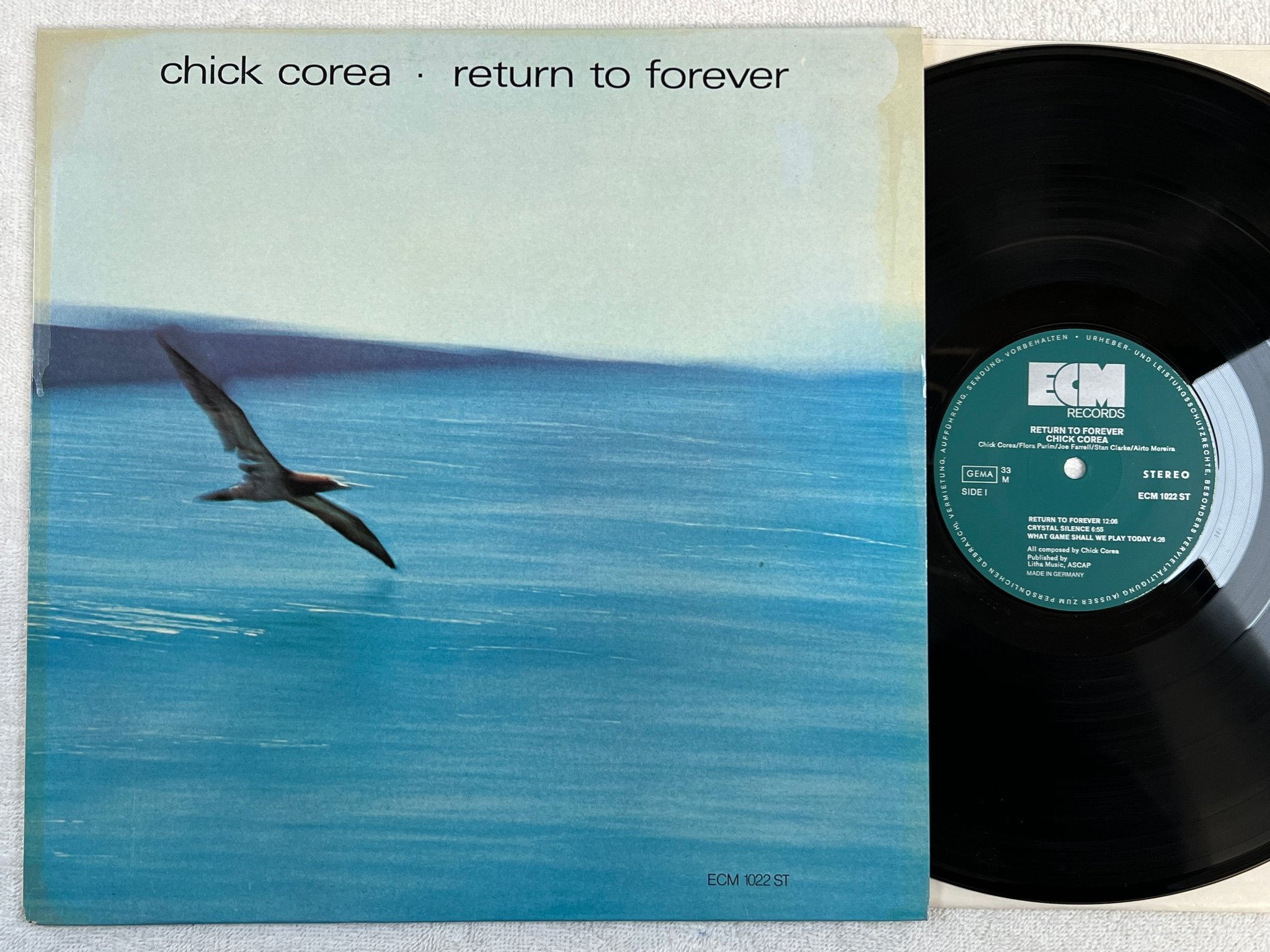 Omslagsbild för skivan CHICK COREA return to forever LP -72 Ger ECM 1022 ST