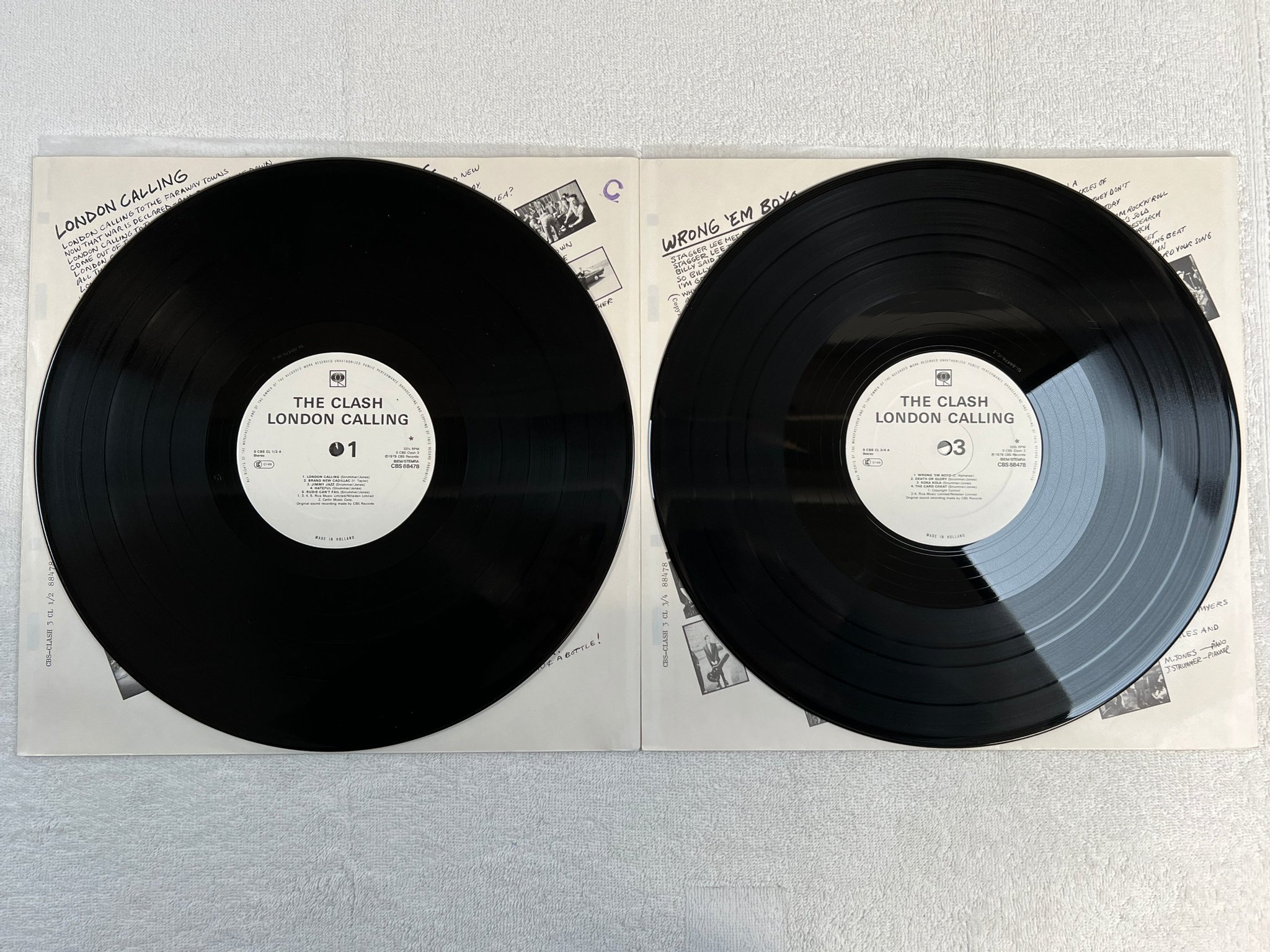 Omslagsbild för skivan THE CLASH London calling 2xLP -79 Hol CBS 88478 ** CLASSIC **