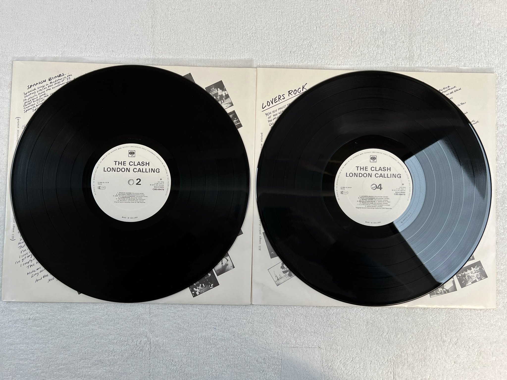 Omslagsbild för skivan THE CLASH London calling 2xLP -79 Hol CBS 88478 ** CLASSIC **